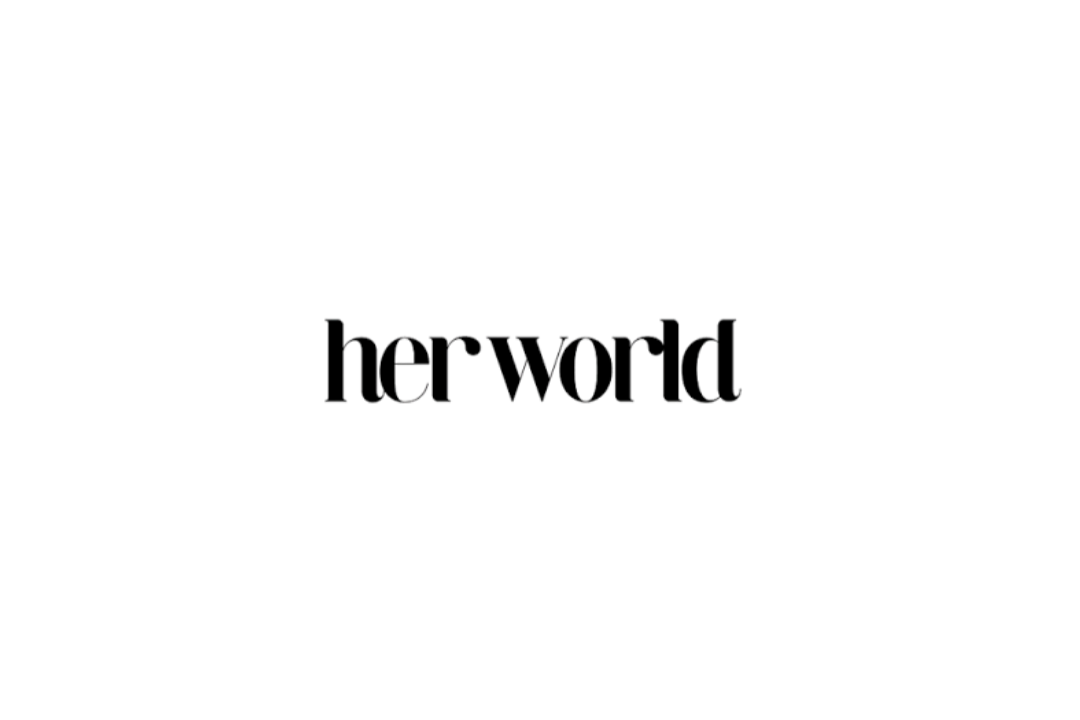 Black silhouette of a bunny with the word 'herworld' underneath.