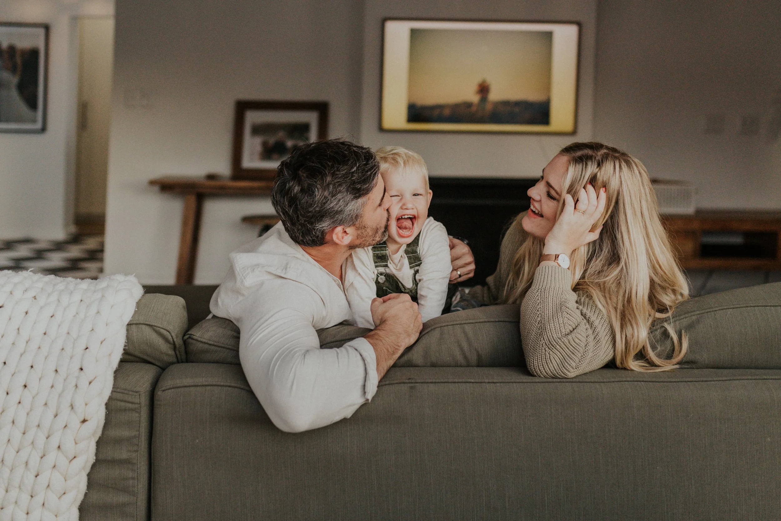 Natural family photography captured in a family’s home