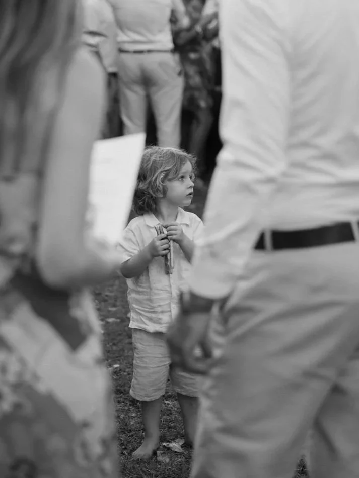 Summer backyard wedding reception Brisbane