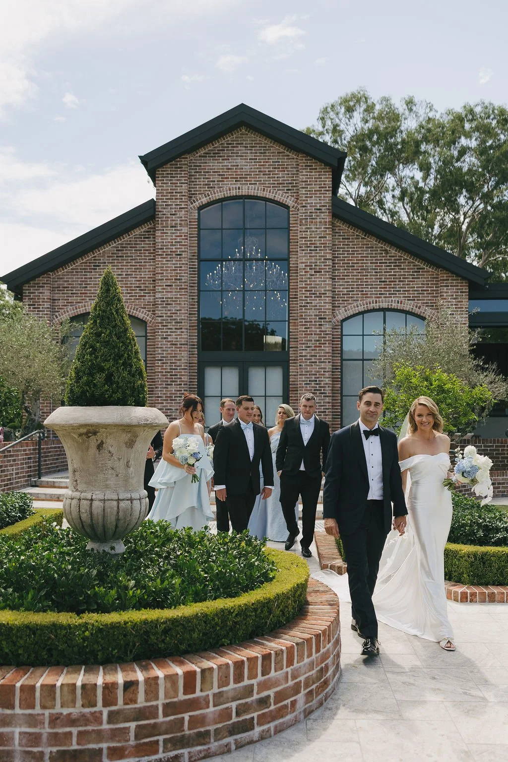 Bridal Party group shots on the wedding day 