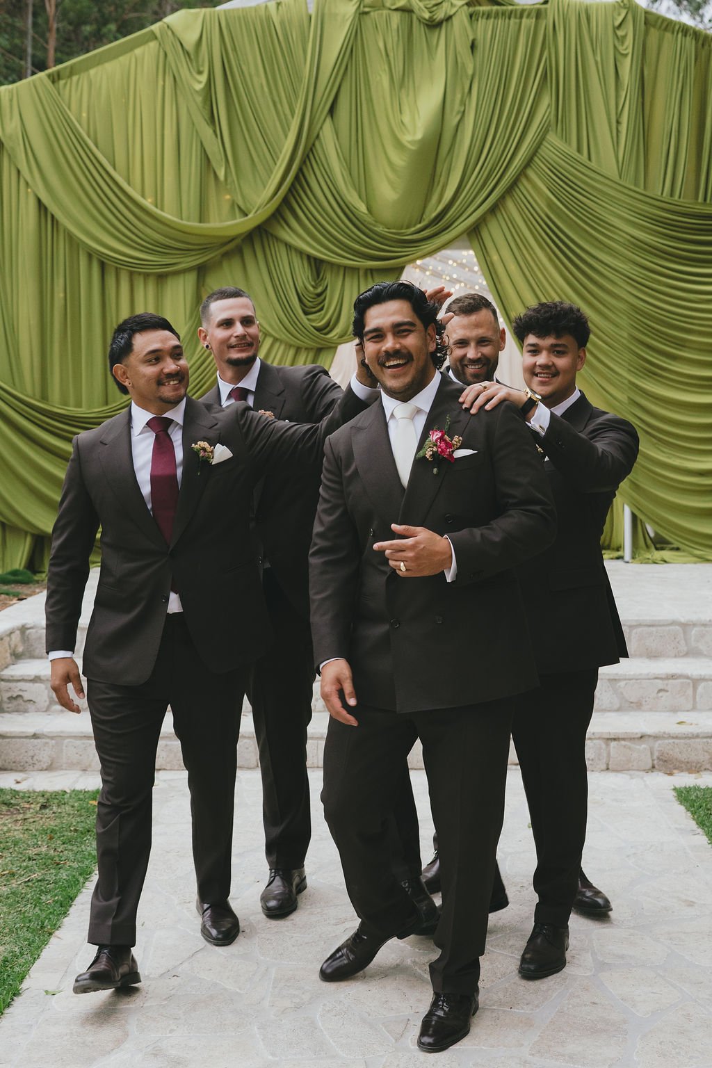 Gold Coast Hinterland marquee draping wedding 