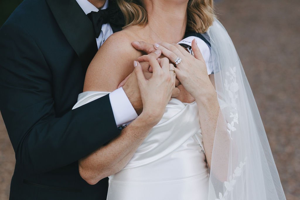 Portrait of the couple against the Currumbin Valley hinterland