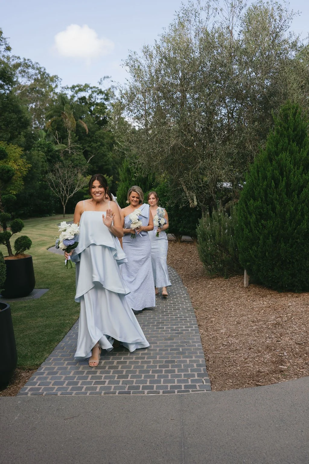 Guests taking their seats inside the Glass House at The Valley Estate