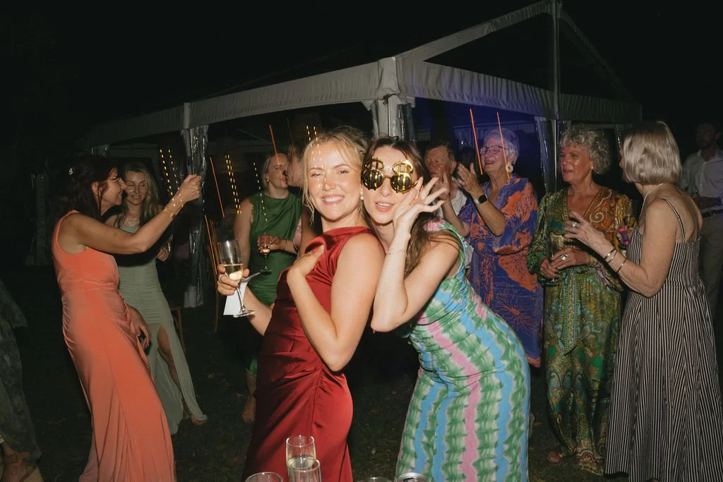 Summer backyard wedding reception Brisbane