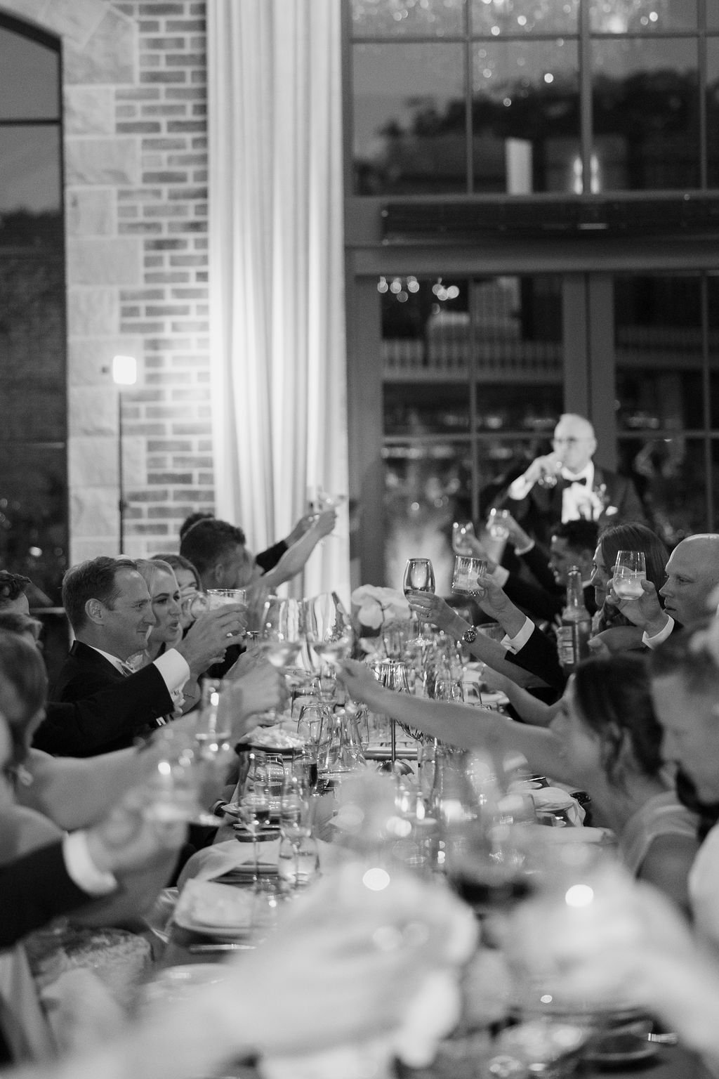 toast to the bridal couple 
