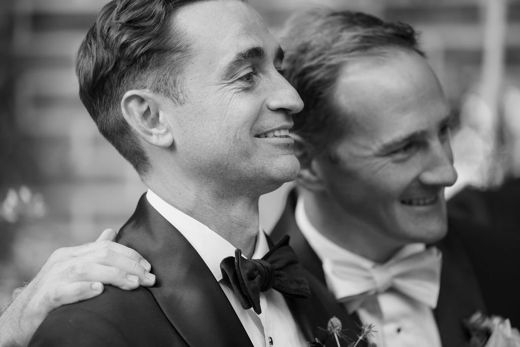 Groom's reaction seeing the bride for the first time