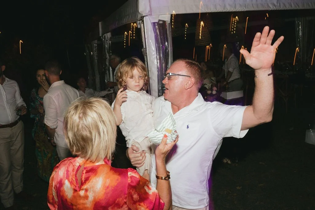 Summer backyard wedding reception Brisbane