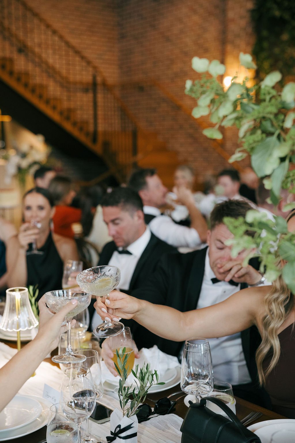 Wedding toasts to the couple 