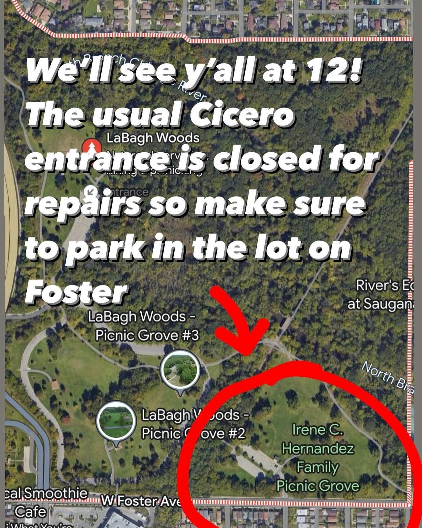 It&rsquo;s outing day!!! 

If driving, remember to park at the foster entrance, as the Cicero lot is closed for water main repairs.

We&rsquo;re so pumped for today, the fungi have been flourishing after the rain and recent warmer weather. It might b