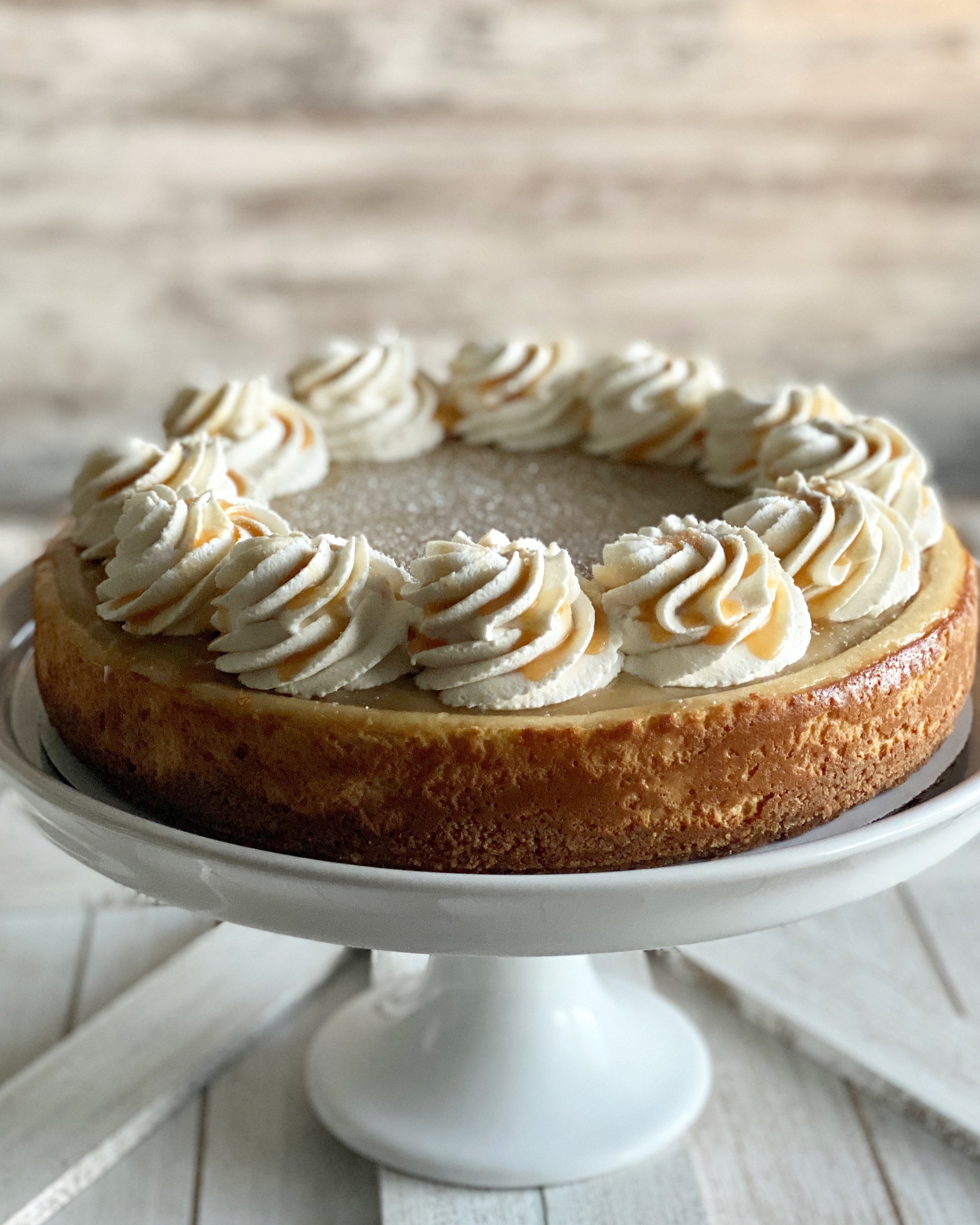Caramel Cheesecake with Chantilly Cream