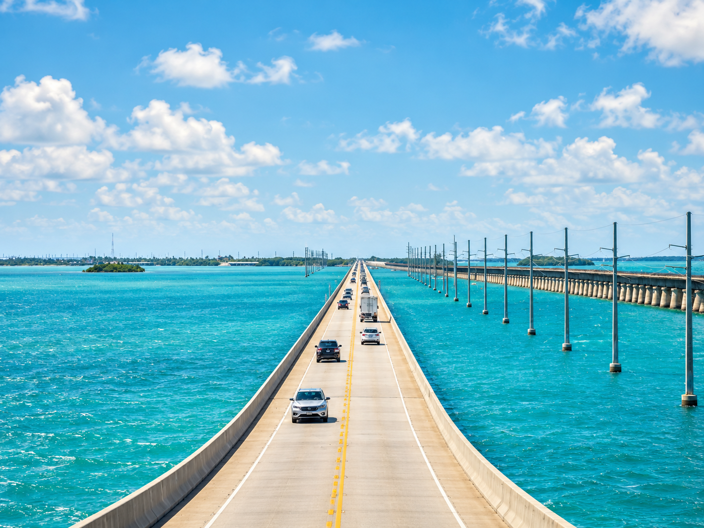 Overseas Highway through the Florida Keys on the way to Key West