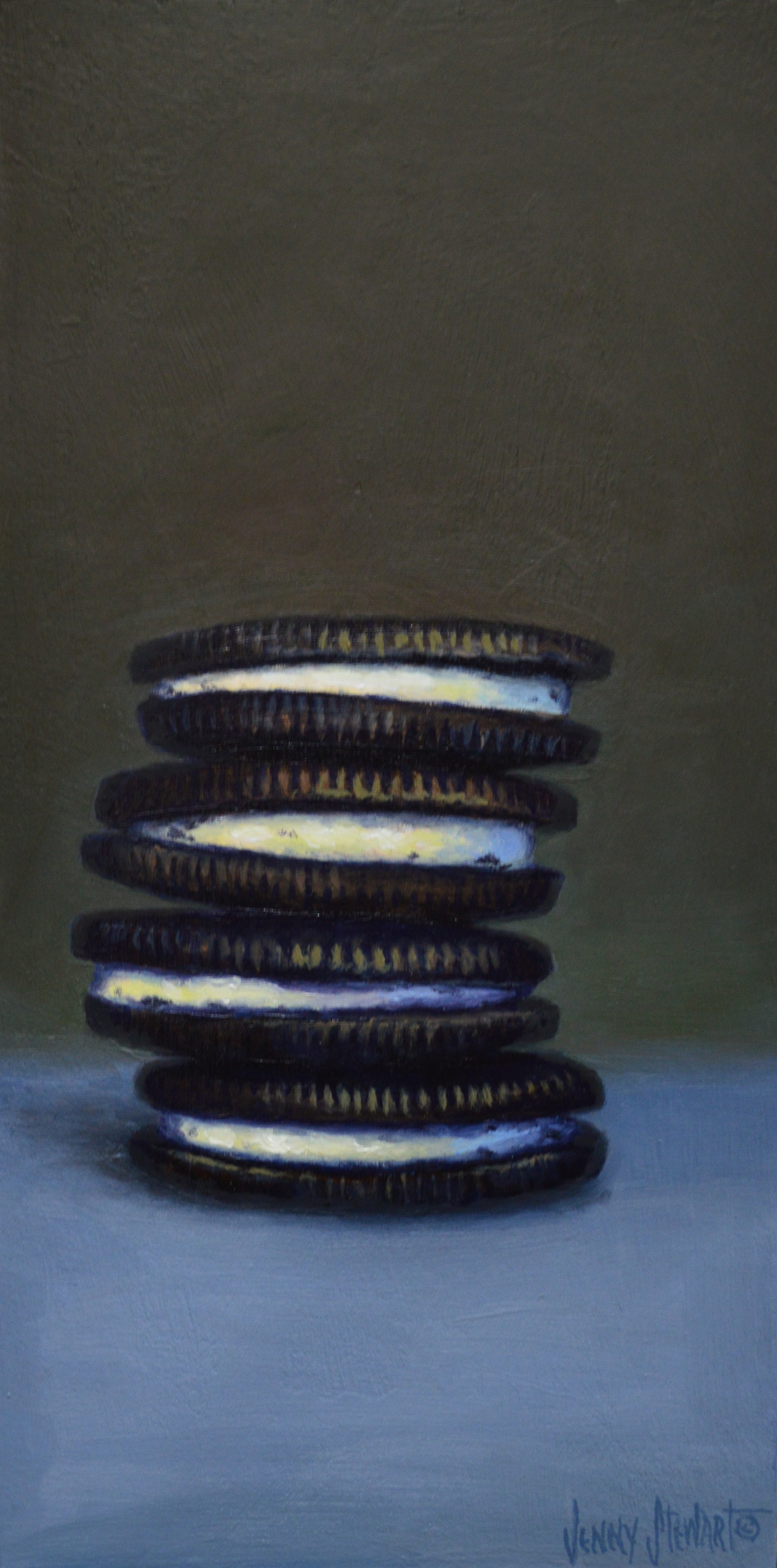 Stack of Four Oreos original painting by Jenny Stewart — Jenny Stewart ...