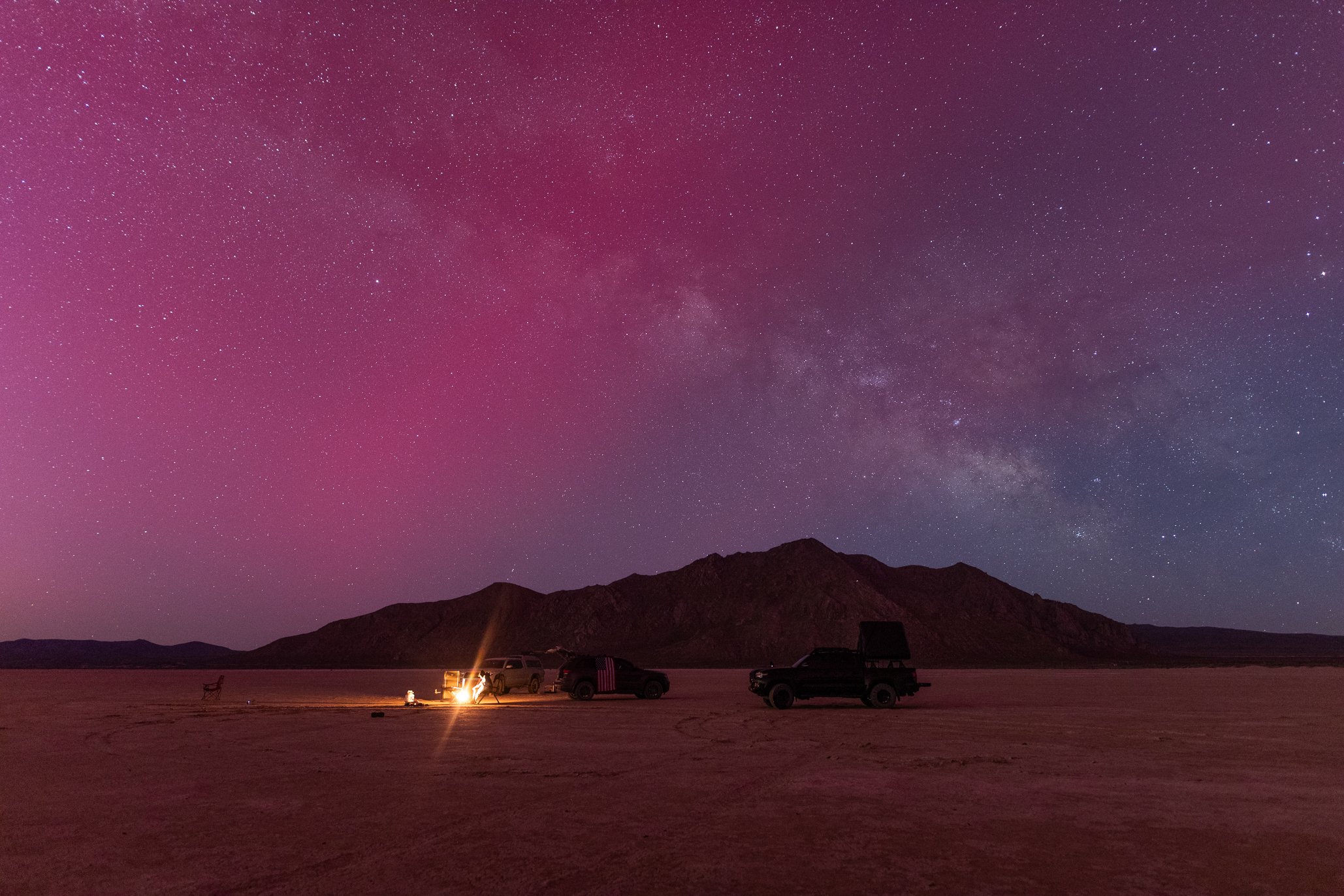 Camping at the Black Rock Desert