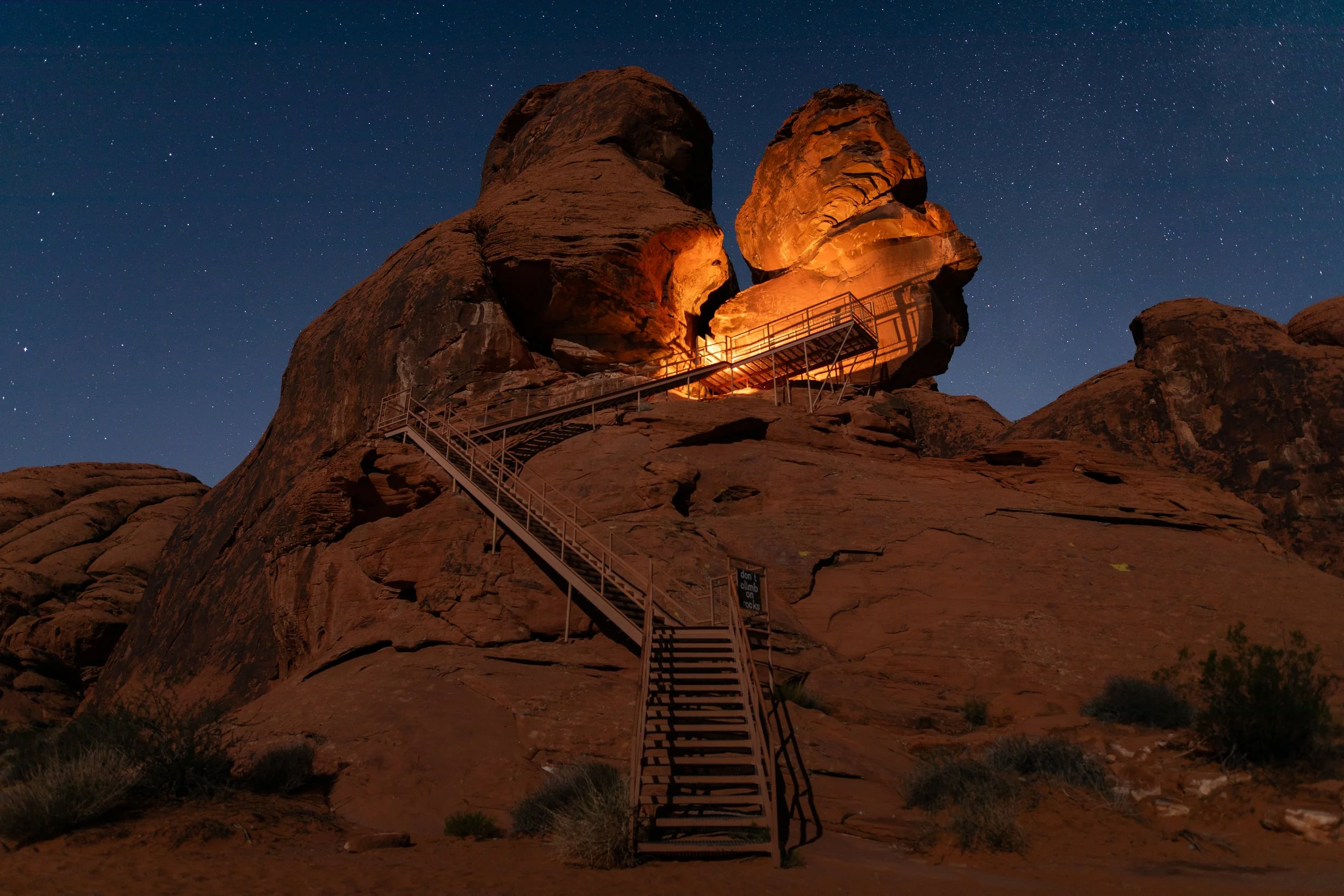 Atlatl Rock in Valley of Fire State Park