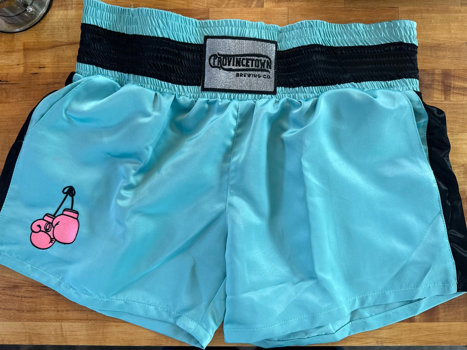 Teal Featherweight Boxing Shorts