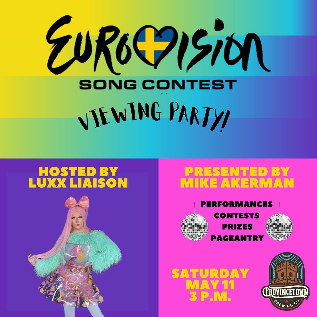 Whether you&rsquo;re a diehard fan or just pro-sequin, join us this Saturday for the spectacle that is the Eurovision singing competition finals. Presented by @akermanwithak and hosted by @thelapofluxx, we&rsquo;ll be watching and celebrating all aft