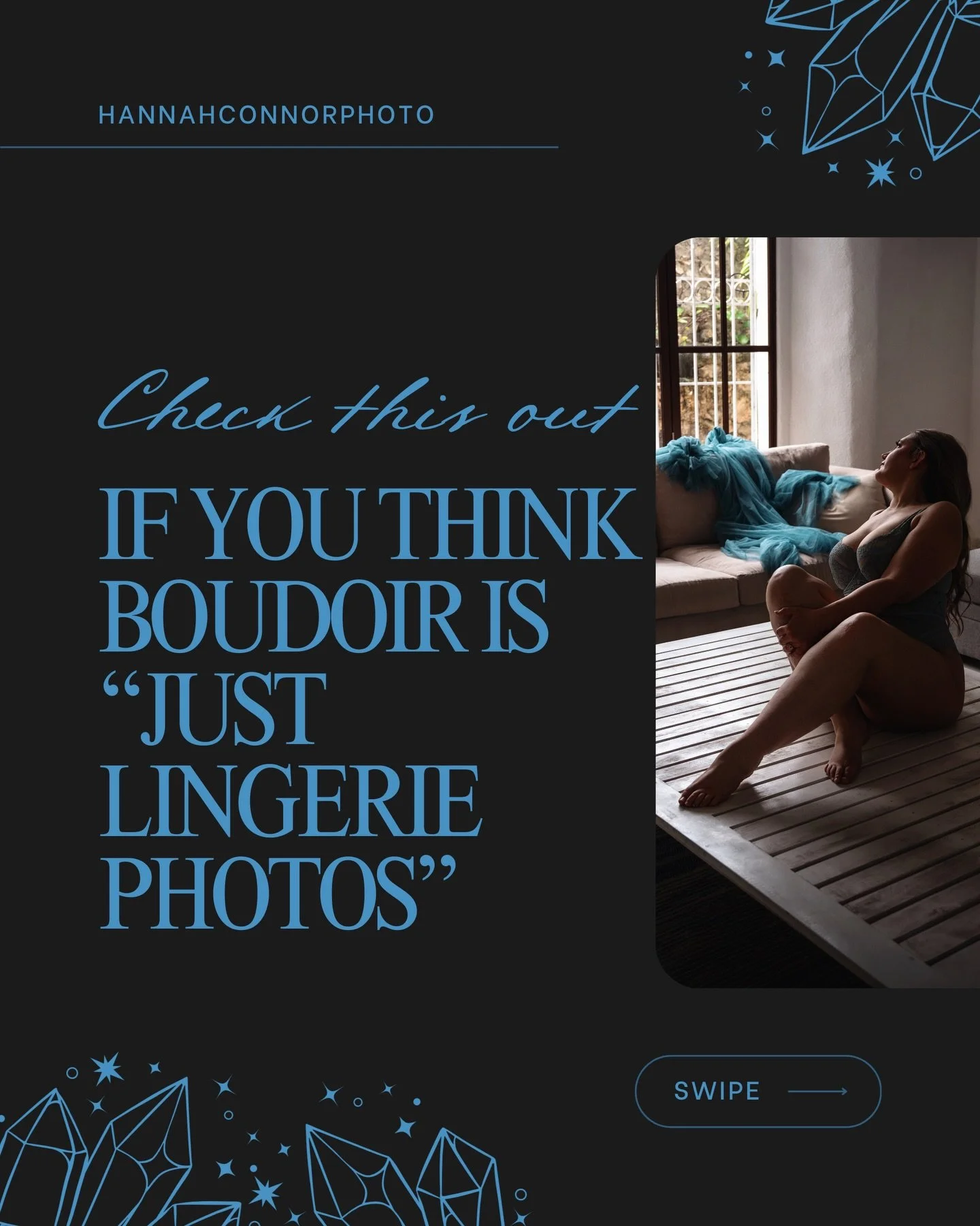 Boudoir gets lumped in with &ldquo;hot pics&rdquo; and booty-poppin angles, and sure, that is an aspect of so many sessions! But that&rsquo;s not why people come to me the most often, or they realize when they leave that it wasn&rsquo;t the only thin