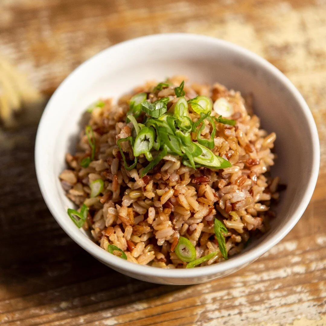 Don't overlook our Mushroom/Bacon Fried Rice! Even though it's not in the spotlight, it's a fan favorite that you won't want to pass up. The combination of earthy mushrooms and crispy bacon makes a satisfying meal.

#friedrice #rice #foodlover #yummy