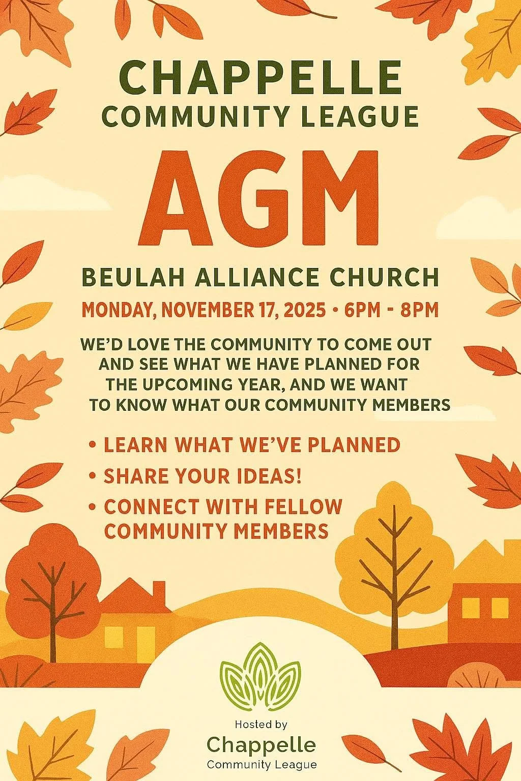 Chappelle Community League AGM