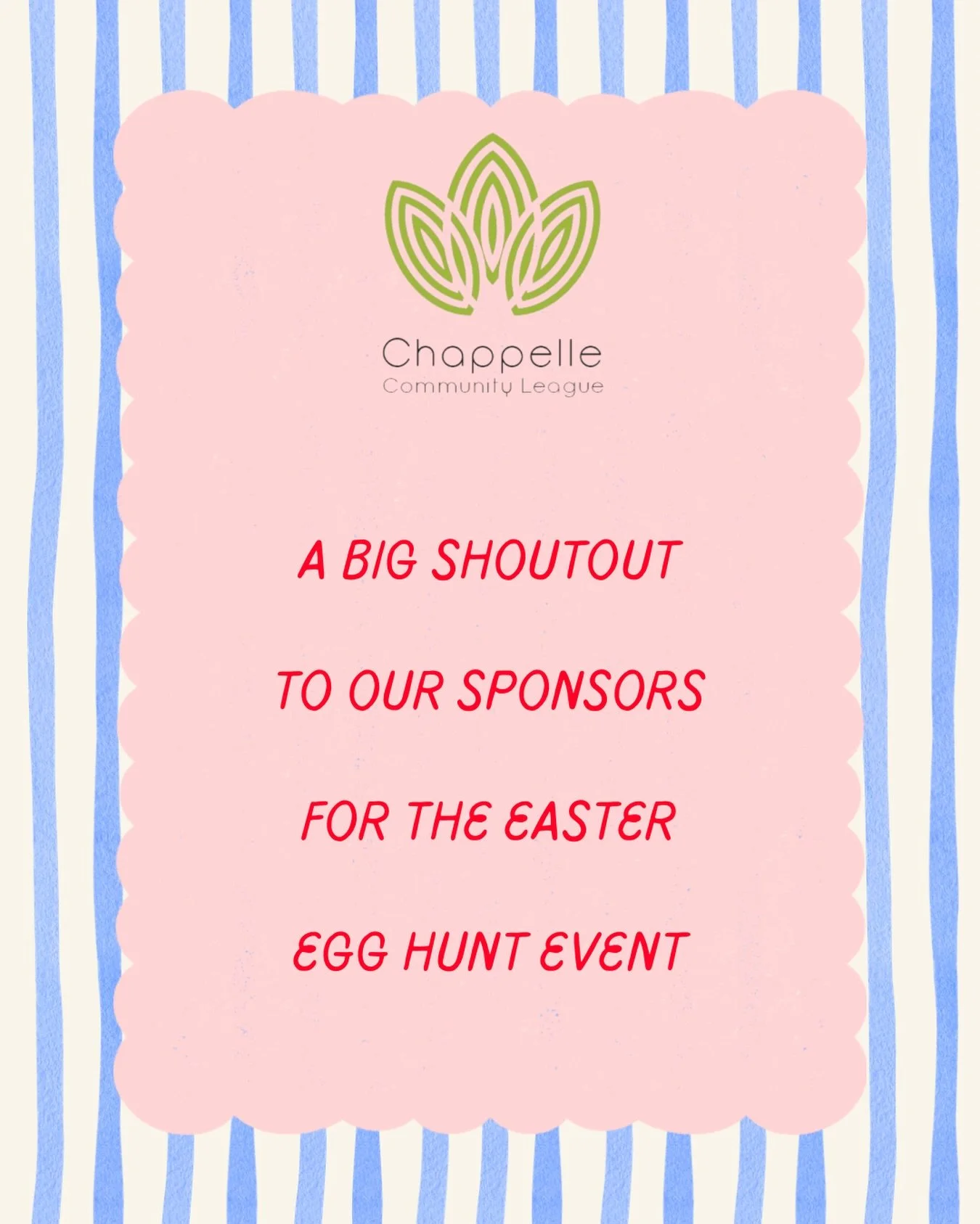 We are incredibly grateful for the amazing support from our wonderful sponsors who helped make our Easter Event a success! 🐣🌸

A big THANK YOU to:
✨ Tipsy Moose @tipsymooseyeg 
✨ Szechuan Paramount @szechuanparamount 
✨ Prime Pizza @primepizza_404 