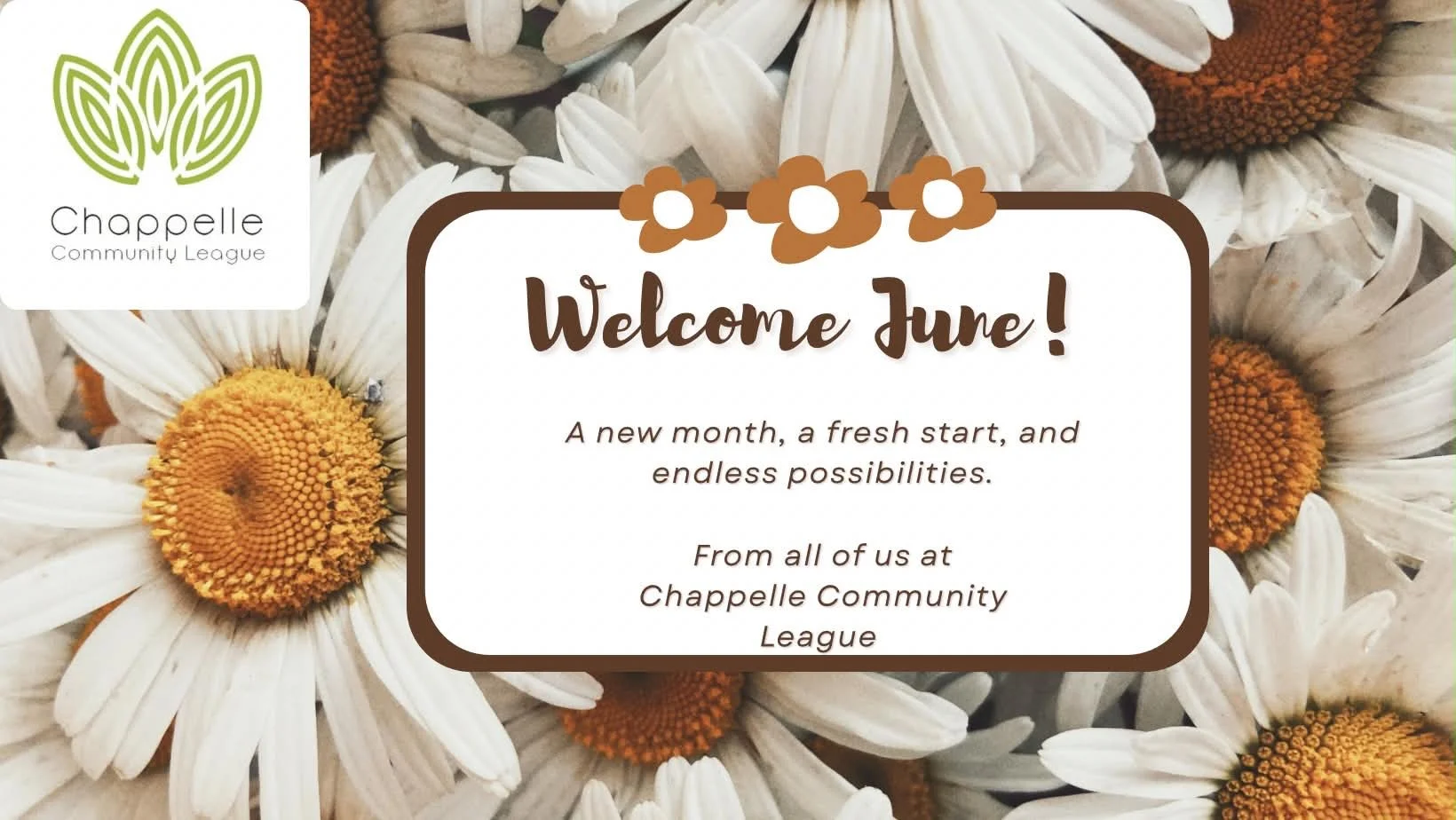 🌞 Welcome, June! 🌞

A new month brings new opportunities to connect, celebrate, and make memories together in our community.

As summer begins, we&rsquo;re excited for a season filled with family fun, neighbourhood gatherings, community events, and