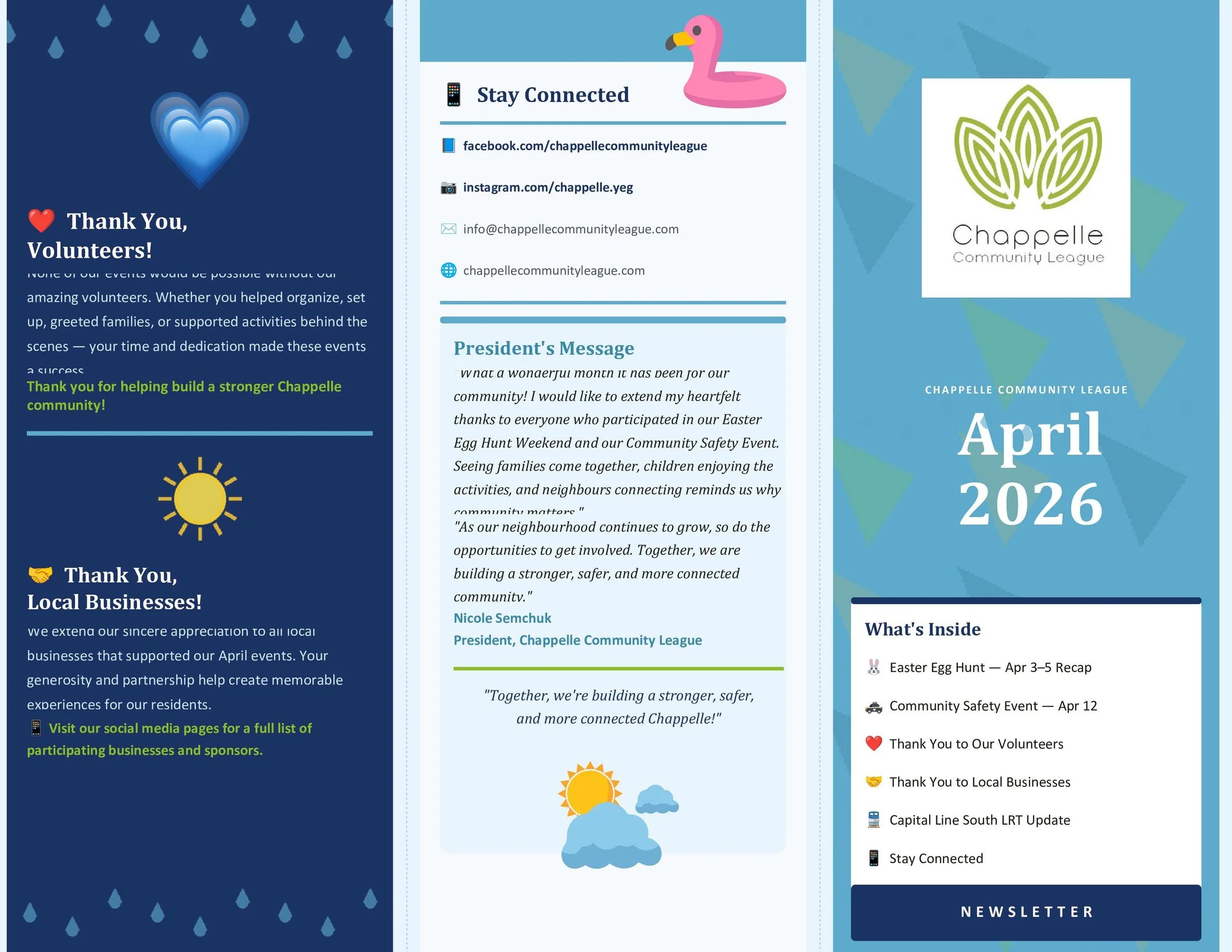 April 2026 Newsletter