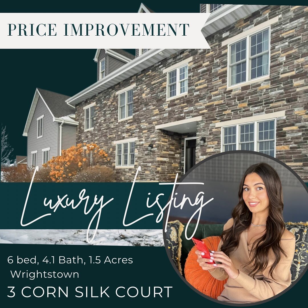 3 Corn Silk Court 🏡
Wrightstown, Wisconsin 📍

6,945&rsquo; 👣
6 Bedrooms 🛌 
4.1 Bath 🛁 
1.5 Acres 🌳

Listed with Legacy First, contact Desiree Holmes for further information!

Desiree Holmes

(920)-905-8448📲 💬

desiree@legacyfirstgb.com 📧

ww