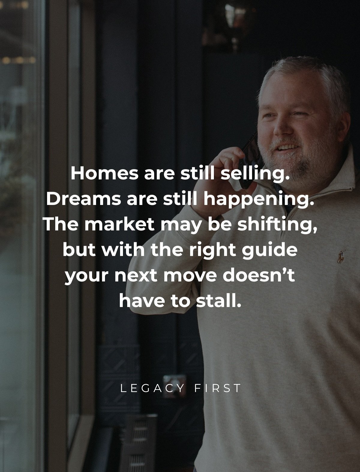 Yes, the market is shifting, but homes are still selling &amp; real stories are still being written. ✨👌🏻
 At Legacy First, we&rsquo;ve helped clients list, go under contract, or close multiple times a week. And with every one, we&rsquo;re giving ba