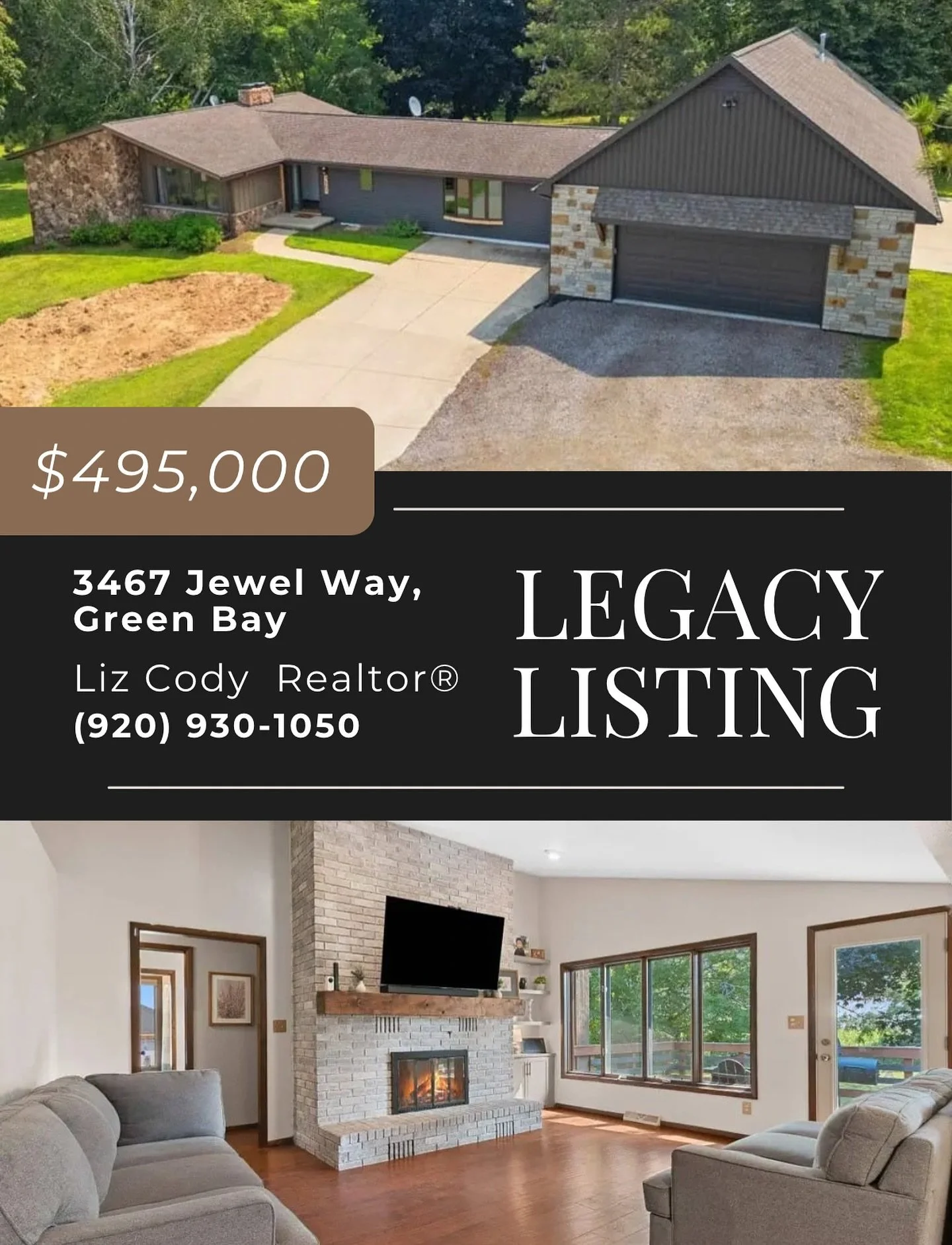 5-car heated garage on 1+ acre at the end of a cul-de-sac&hellip; in Howard-Suamico. 👀✨

Enough said. 🤌🏻

$495,000 | 5 BD | Howard-Suamico School District

📍3467 Jewel Way, Green Bay

Room for everything and everyone:
✅ 5-car heated garage + bonu