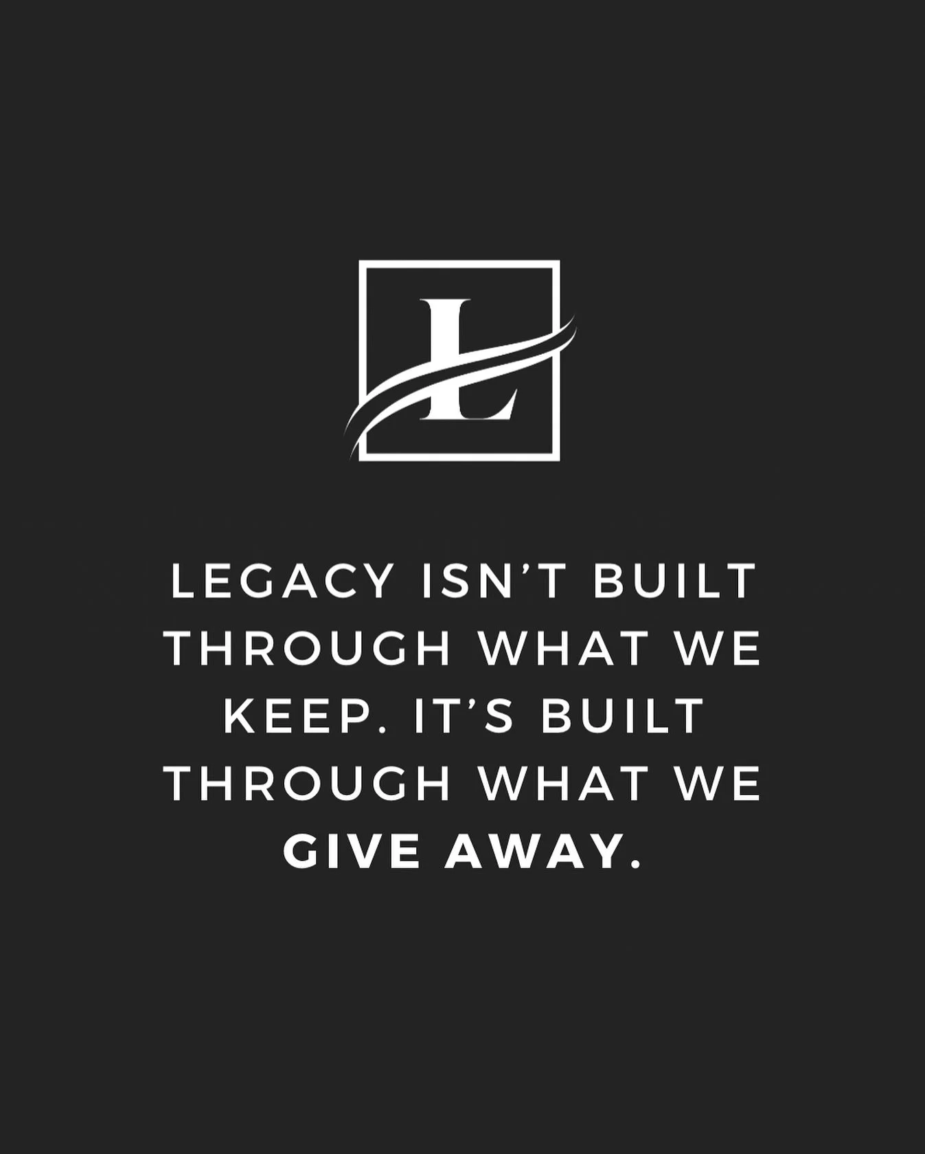 We don&rsquo;t just close homes, we open doors.

Every closing at Legacy includes a Giveback. Our clients get to choose a nonprofit that matters to them &amp; the impact is wide-reaching. 

From medical causes and local schools to churches, animal sh