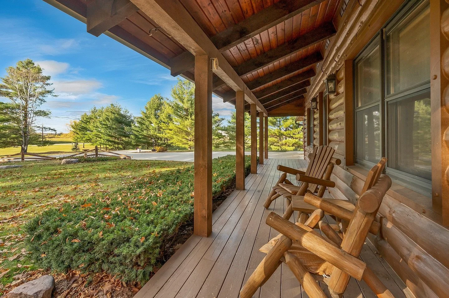 ✨ Just Listed in on 3 acres in Oconto Falls ✨
📍 3204 County Road C
🛏 3 Bedrooms | 🛁 2 Bathrooms | 2,436 sqft 

Tucked back this log cabin is the true Up North dream while still being conveniently accessible. Cozy, warm, and full of rustic charm, t