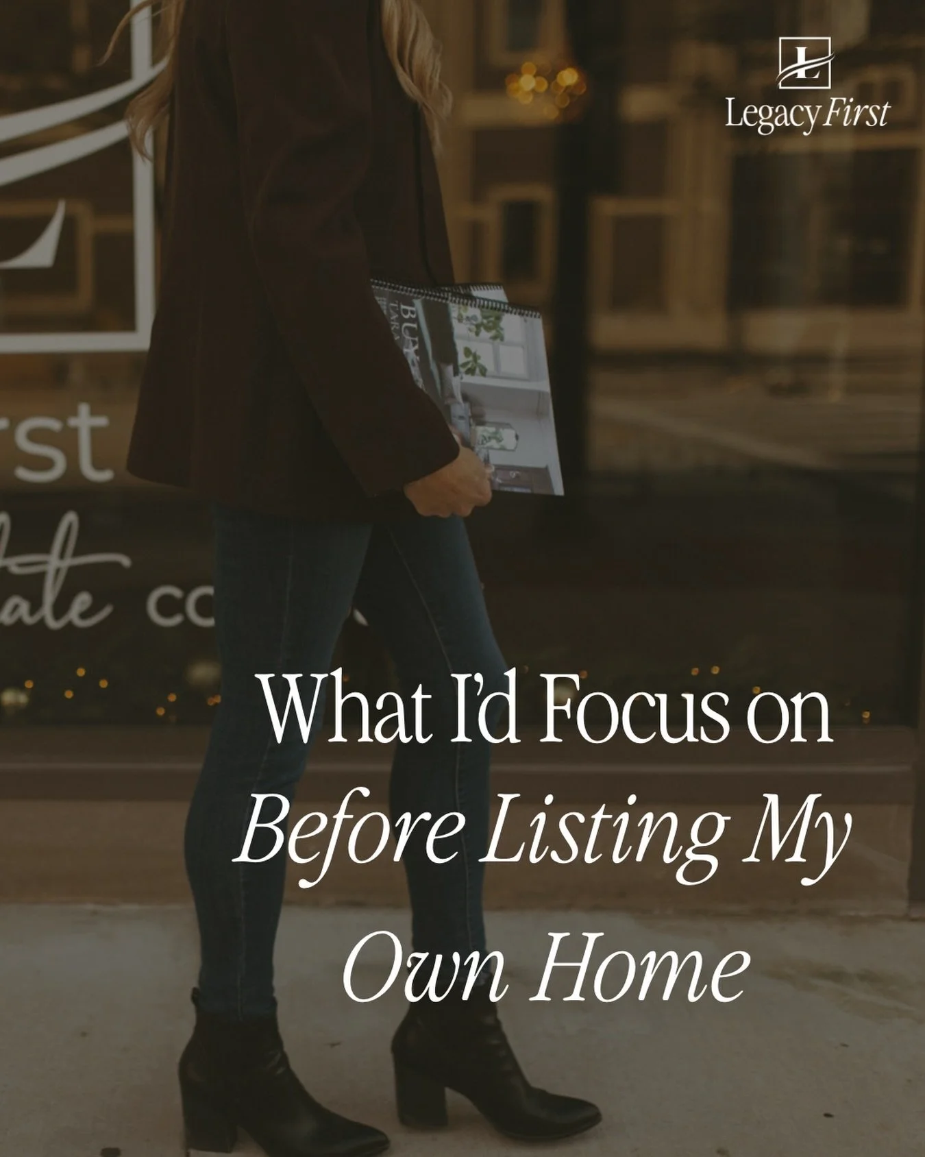 What I&rsquo;d focus on before listing my own home✨

At Legacy First GB, we believe selling isn&rsquo;t about perfection, it&rsquo;s about connection.

Before a home ever hits the market, these are the things that matter most:

1. Price with intentio