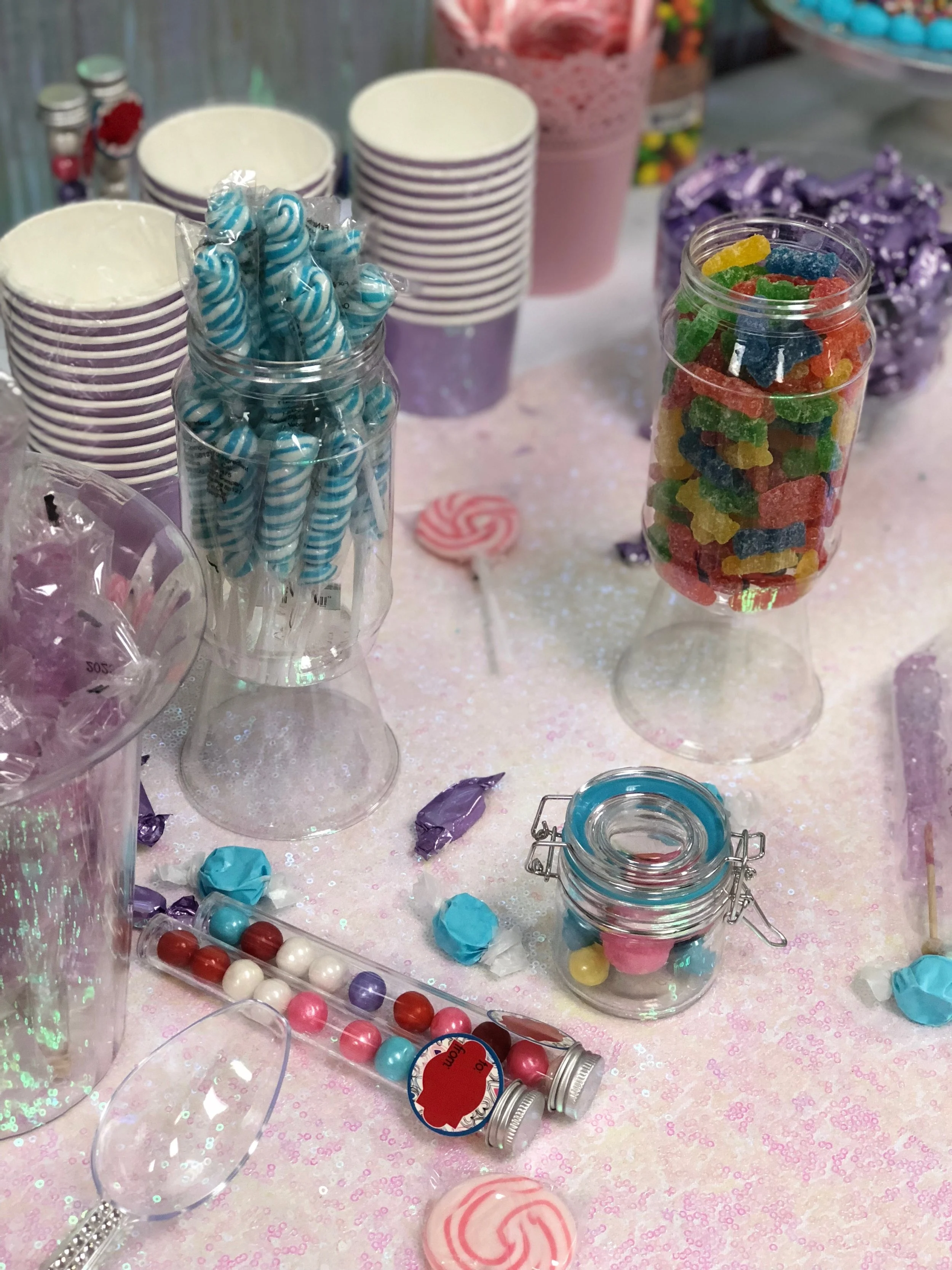 Iridescent Candyland 8th Grade Graduation Party- Treat Table