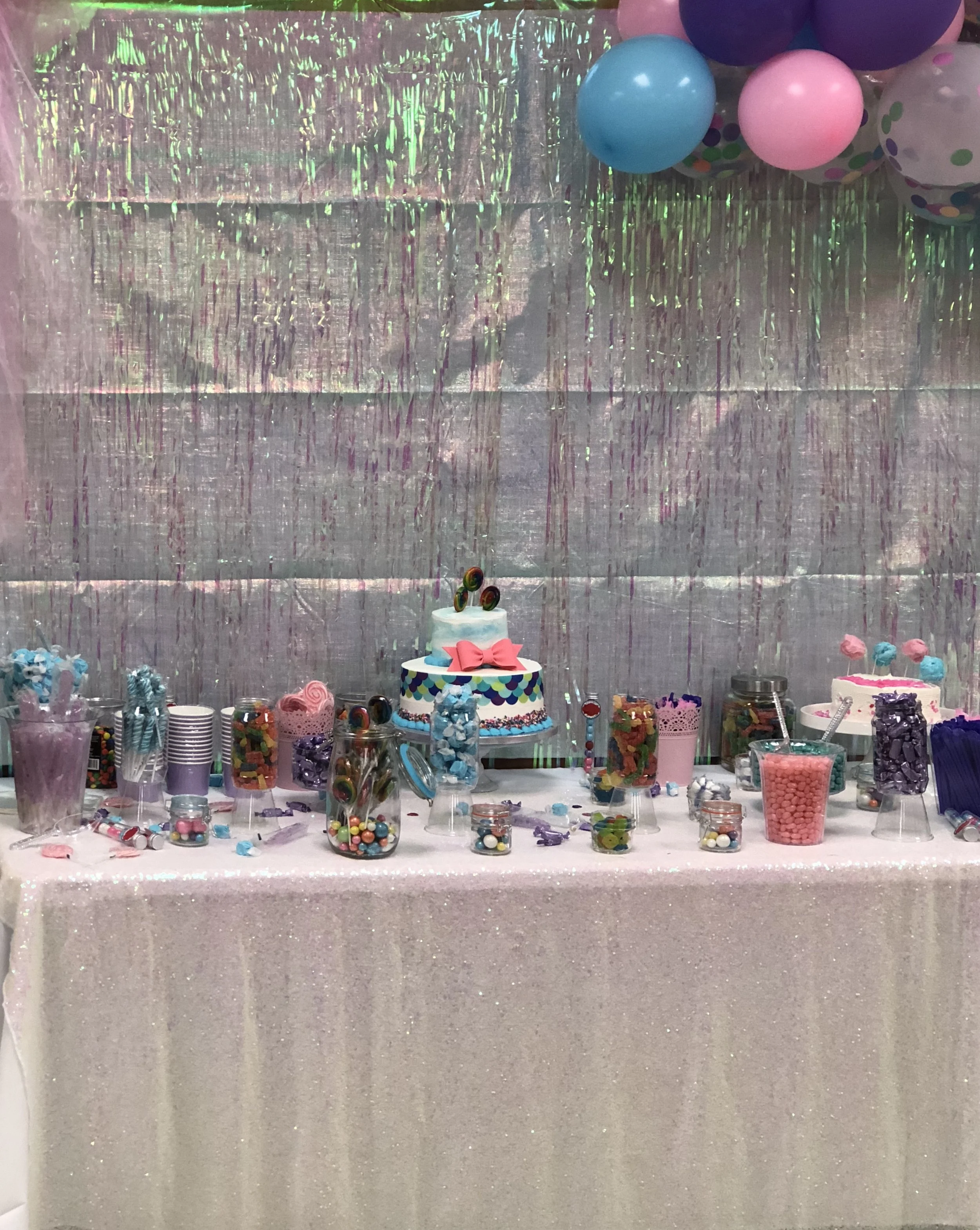 Iridescent Candyland 8th Grade Graduation Party- Treat Table