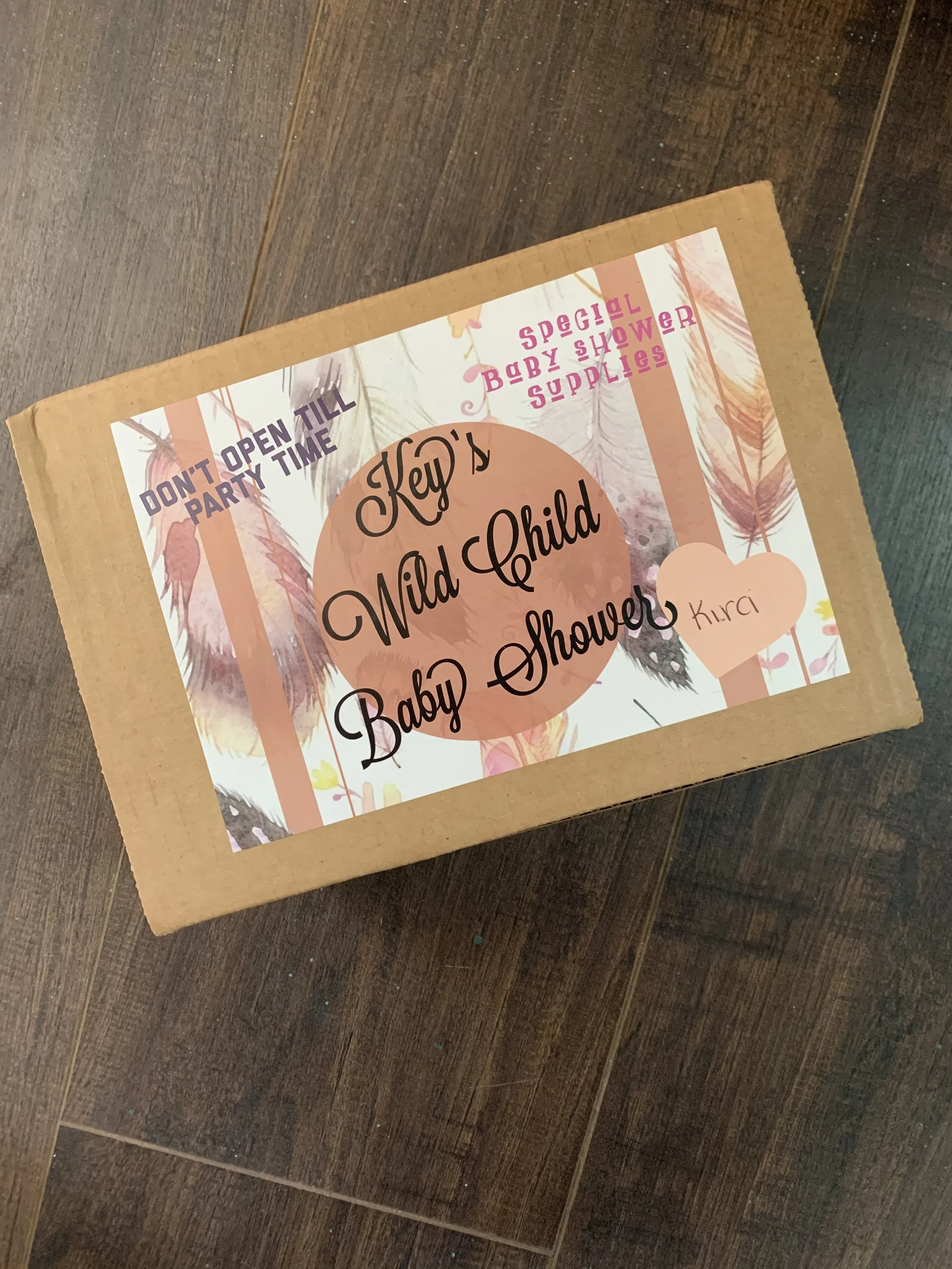 Virtual Boho Baby Shower Favor Box 2020