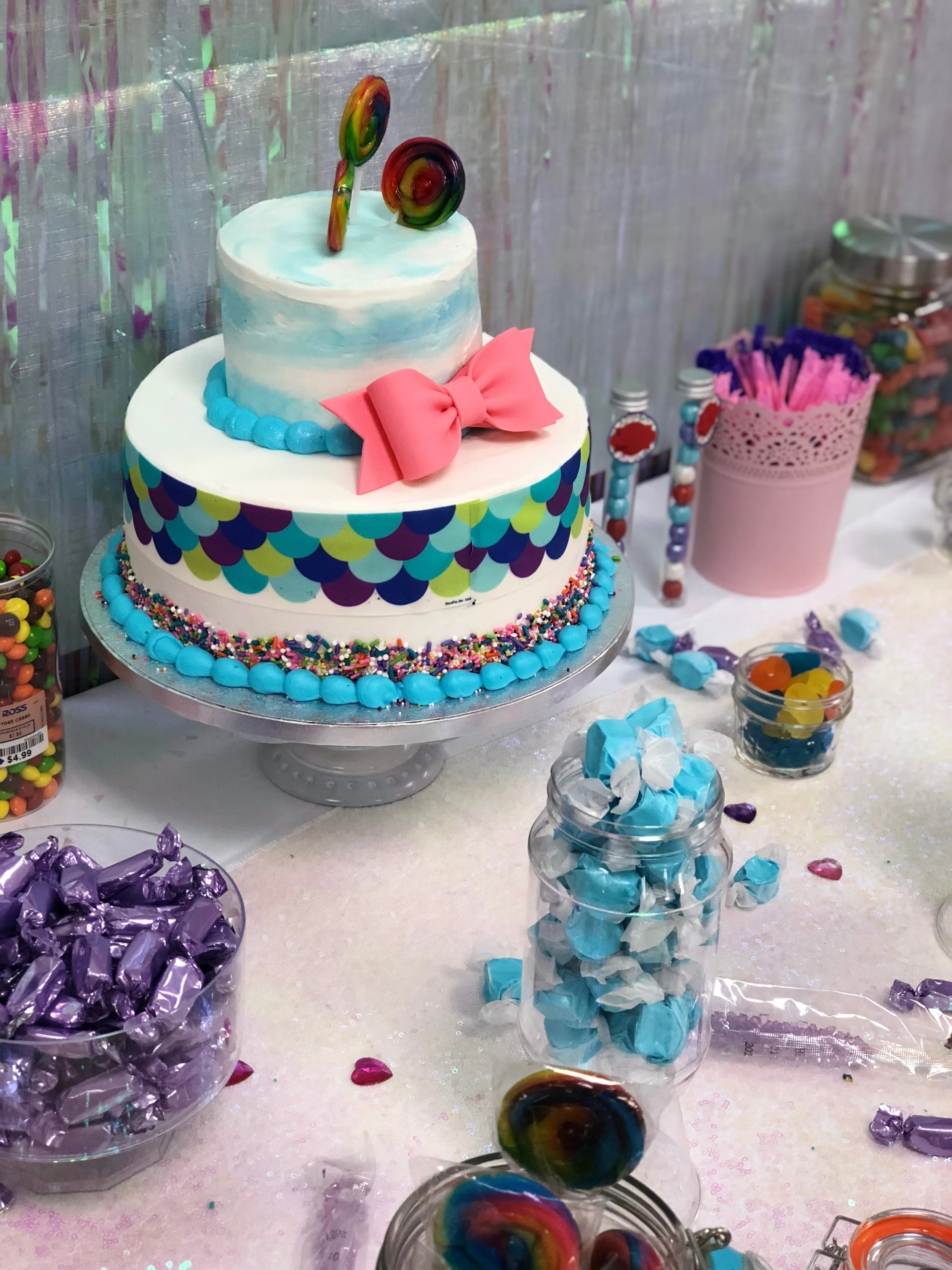 Iridescent Candyland 8th Grade Graduation Party- Treat Table