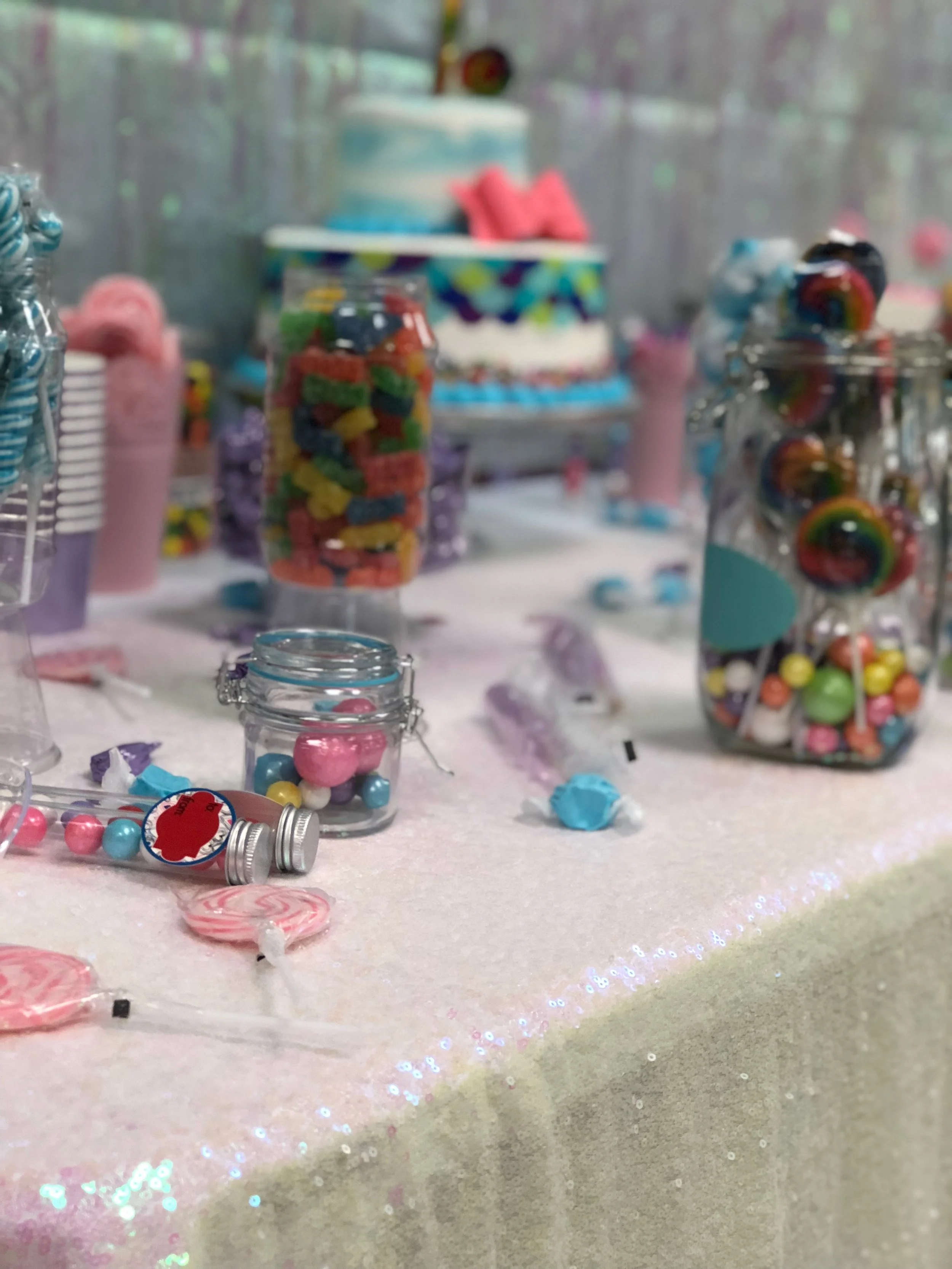 Iridescent Candyland 8th Grade Graduation Party-Treat Table
