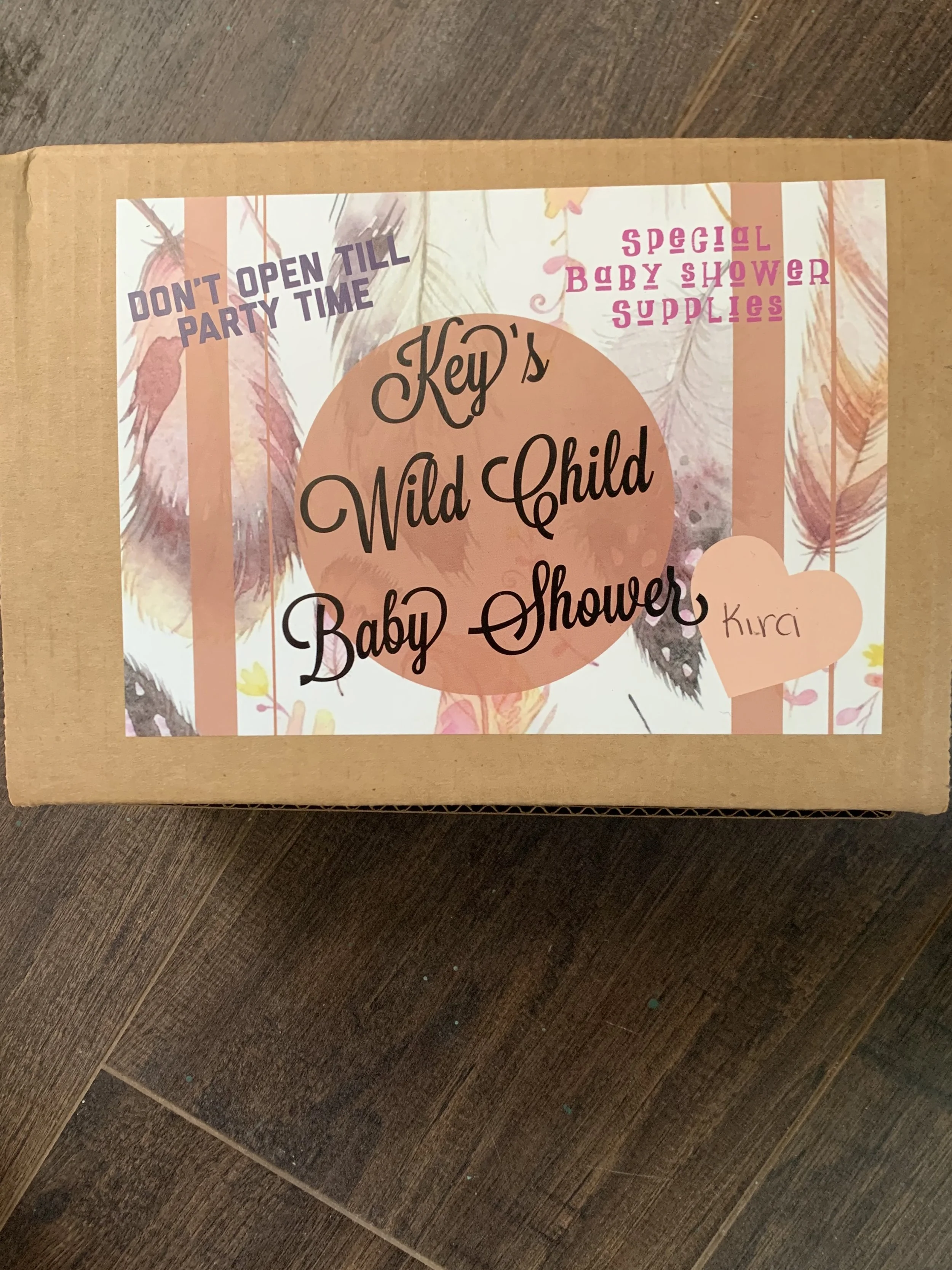 Virtual Boho Baby Shower Favor Box 2020