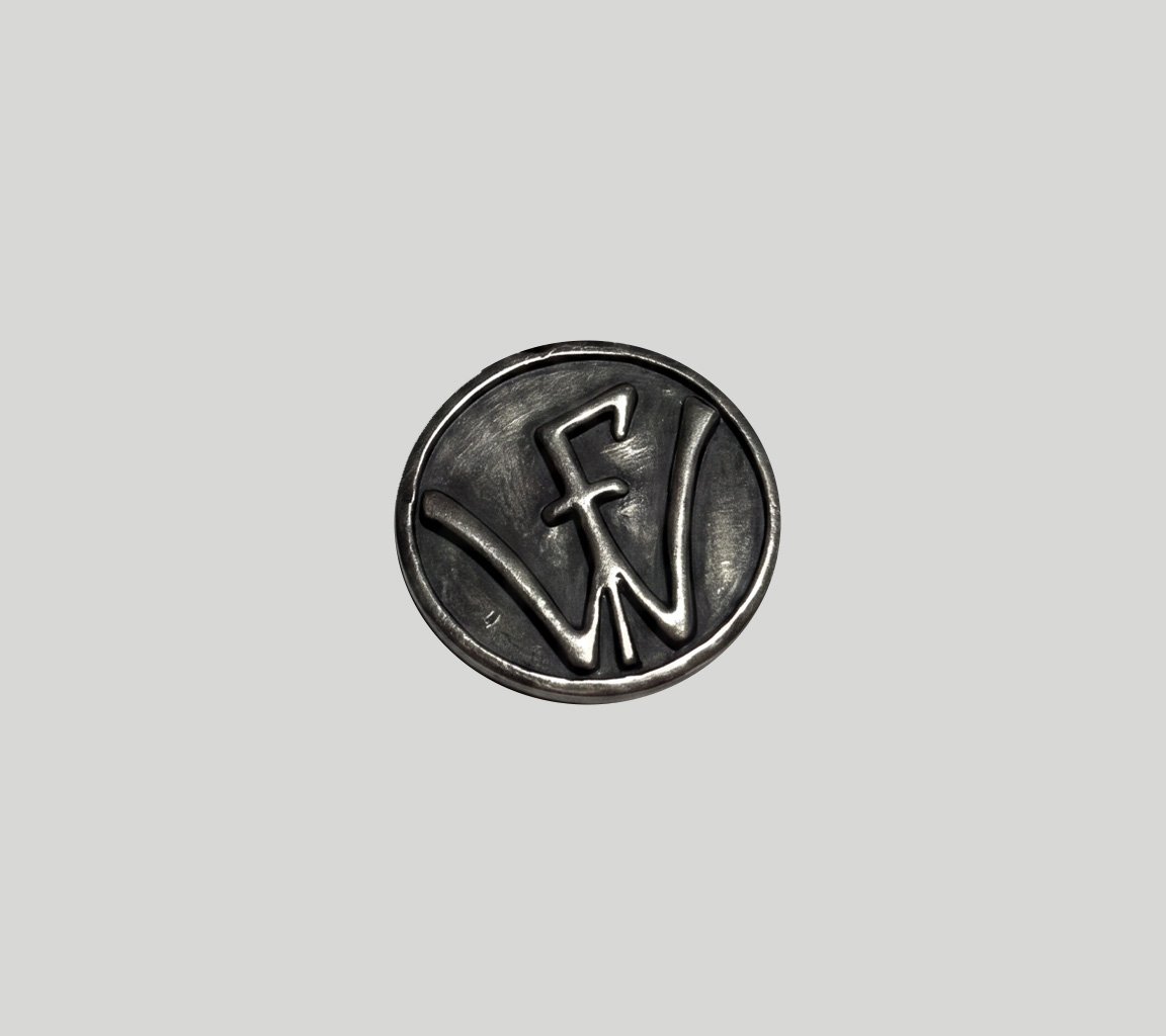 The poll winner: Antique nickel lapel pins coming this fall!