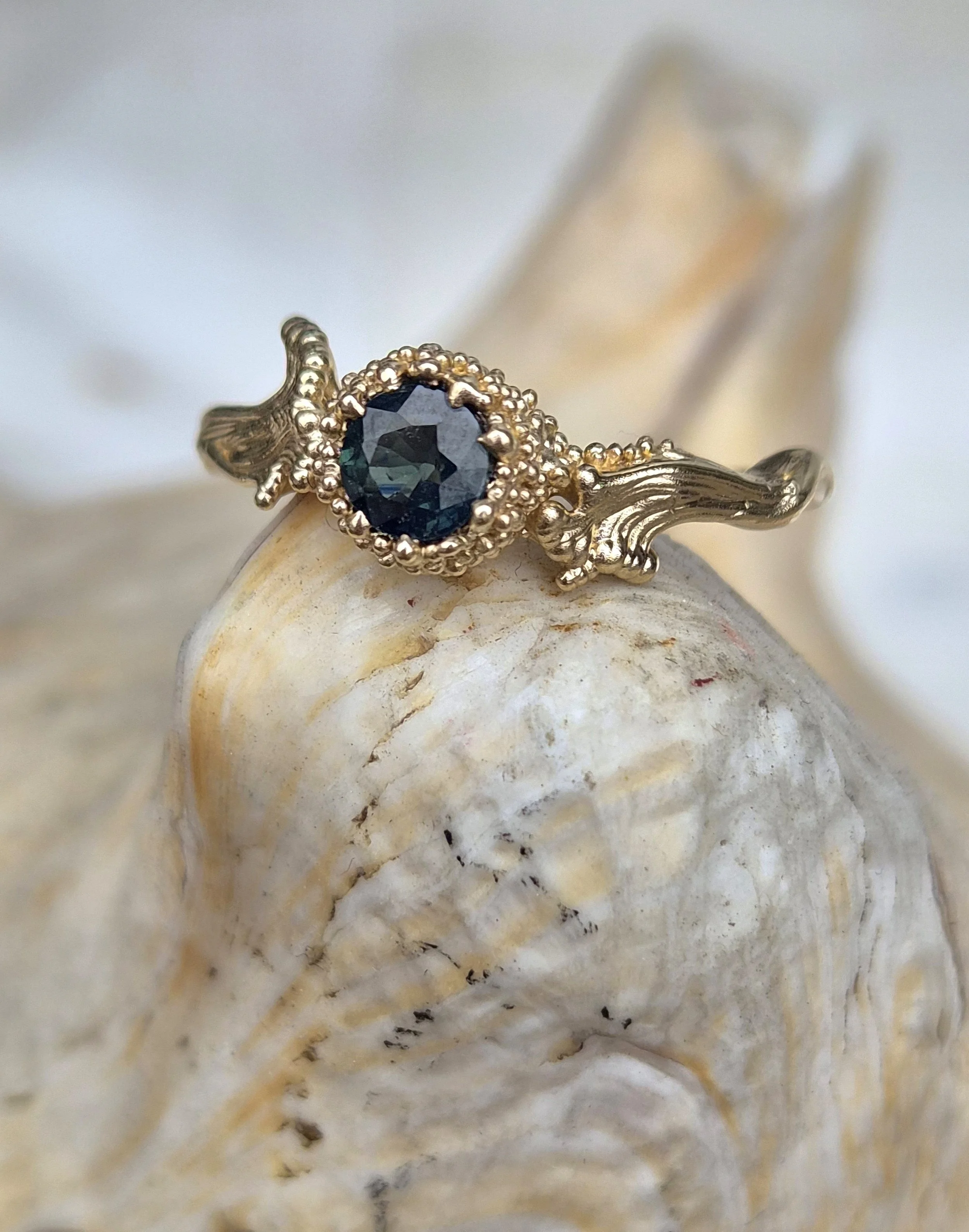 Wave Engagement Ring