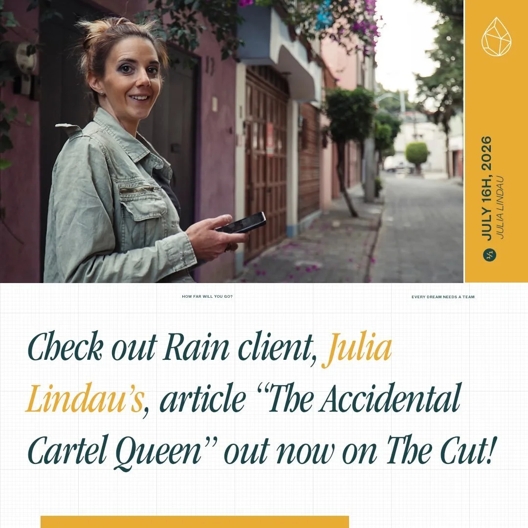 Check out Rain client Julia Lindau&rsquo;s new article in The Cut, &ldquo;The Accidental Cartel Queen.&rdquo; Julia traveled to Mexico to meet Chelsie Marie Anderson and hear how she went from a suburban mom in South Carolina to an international drug