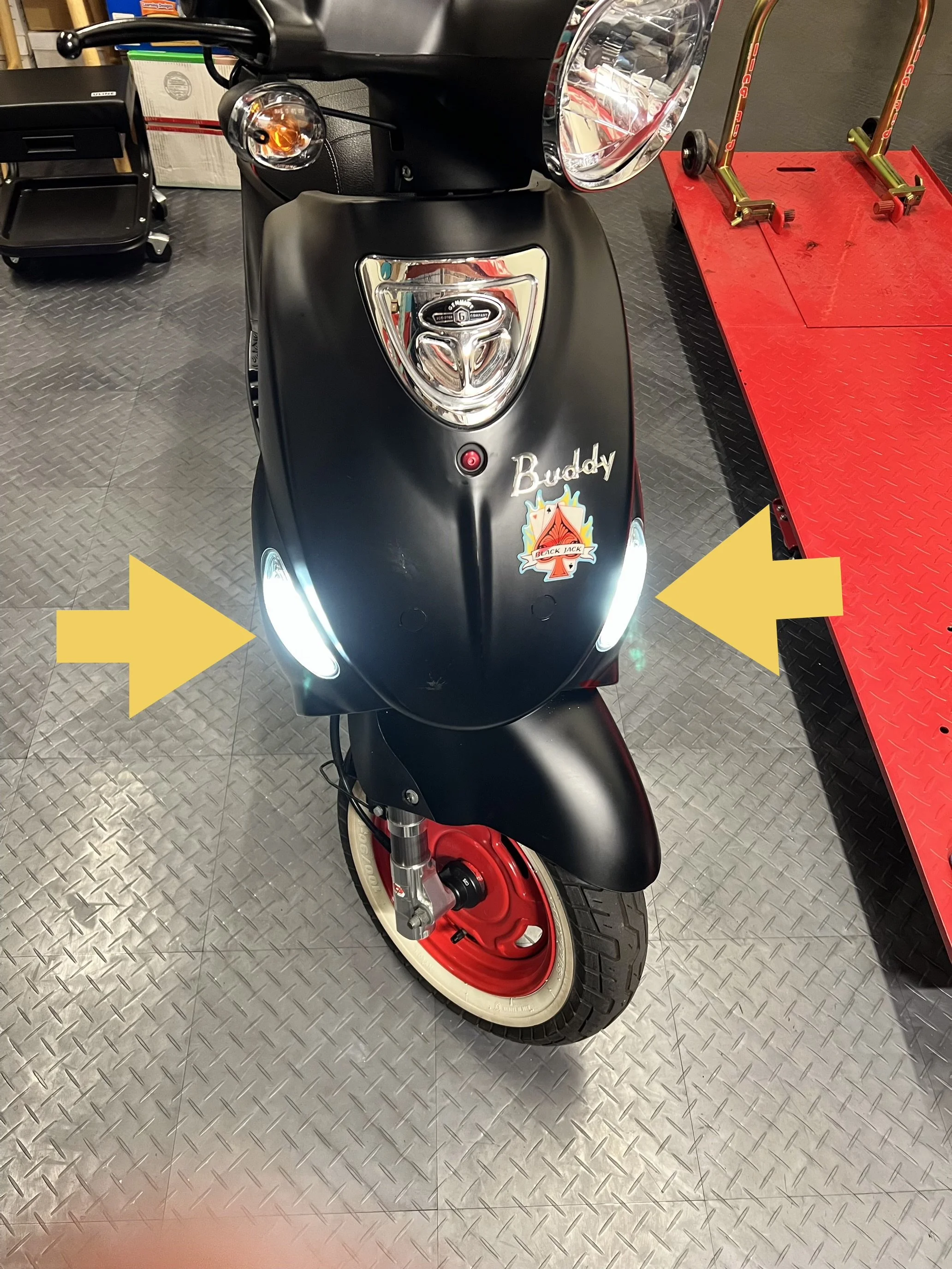 2006-2024 Genuine Buddy 125, 150, 170i "Deadlights" Conversion Kit