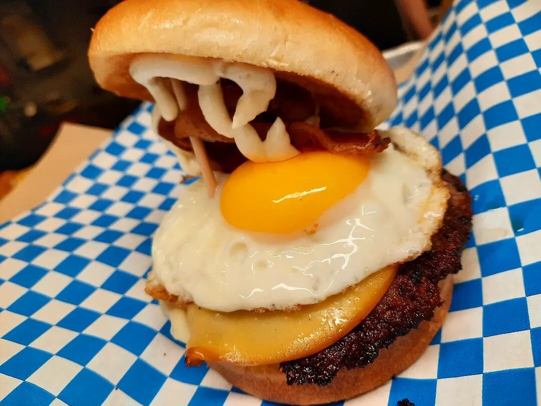 Pop an egg on any of our burgers! Grab a bite and your phones for Tuesday Trivia, tonight at 7pm!