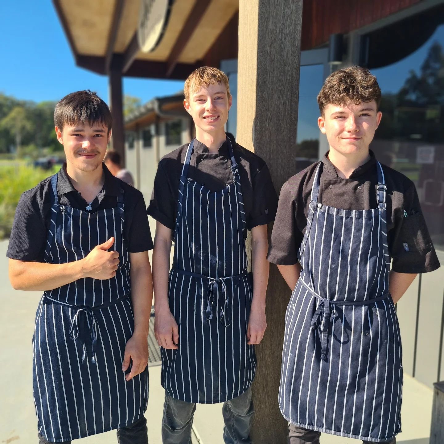 Congratulations to Beau, Sam and Codee, who have just finished Year 10... and school itself. We wish them all the best as they stand on the precipice, each ready to make their mark on the world.  They've worked here long enough (almost 6 years collec