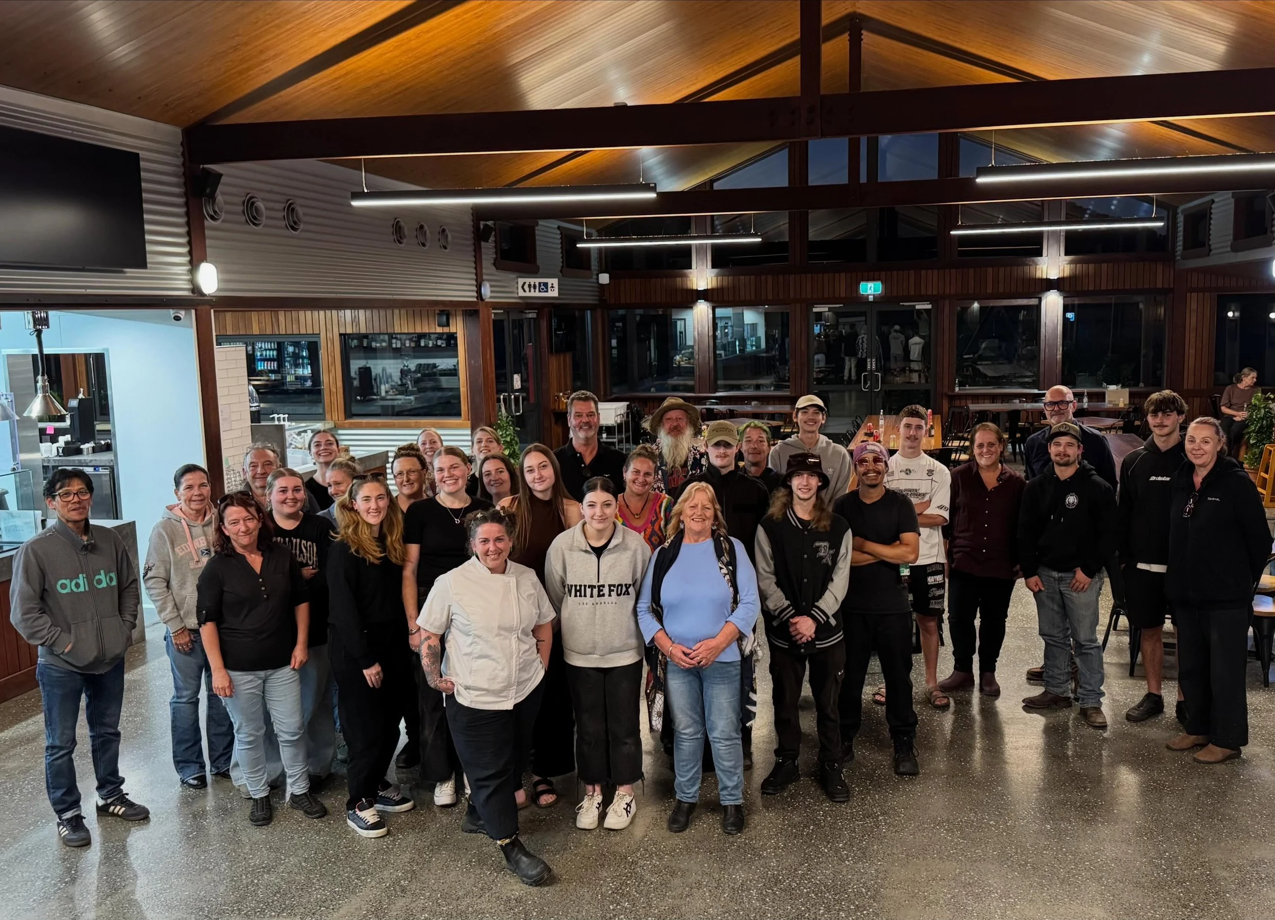 Last week&rsquo;s &lsquo;meet the new bosses evening&rsquo; was too good an opportunity to miss for our first team photo! Missing a few faces in body but not spirit.  Onwards and upwards! 

#theartisanfarmernabiac #nabiac #barringtoncoast #midnorthco