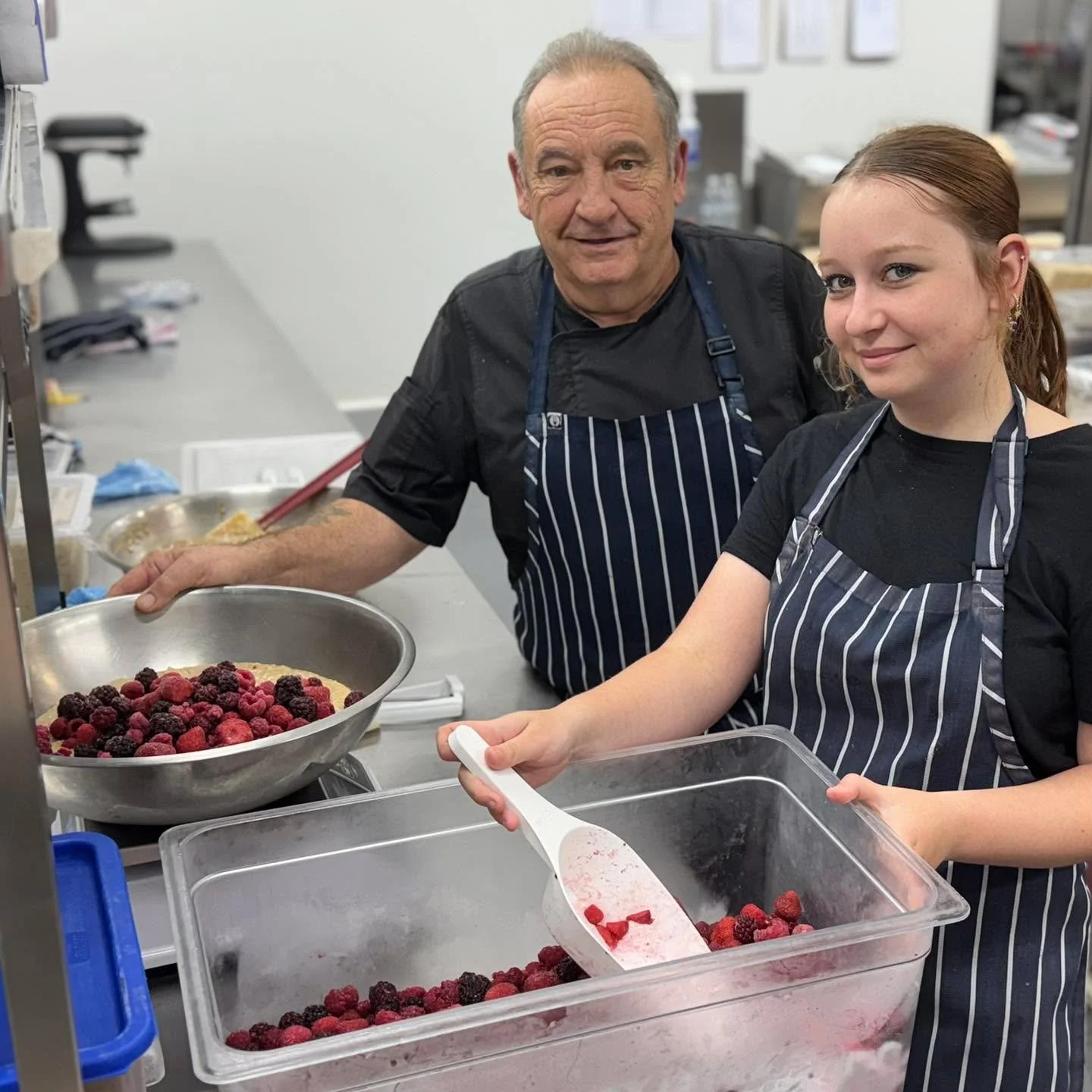 Heads up chefs, bakers, apprentices, and cooking enthusiasts! Multi-skilling training opportunities available:

There's a wealth of culinary knowledge bubbling away in our kitchen. We're talking decades upon decades of honed, specialised skills share
