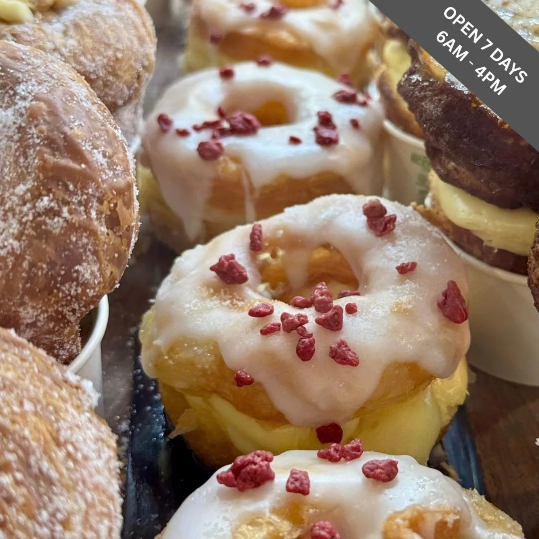 There are so many wonderful applications for  croissant pastry! This is a Cronut, croissant pastry in the shape of a donut. If you loved our Mille Feuille, if you love Vanilla Slice, if you love anything custard, try this. Light, flaky, sweet, delici