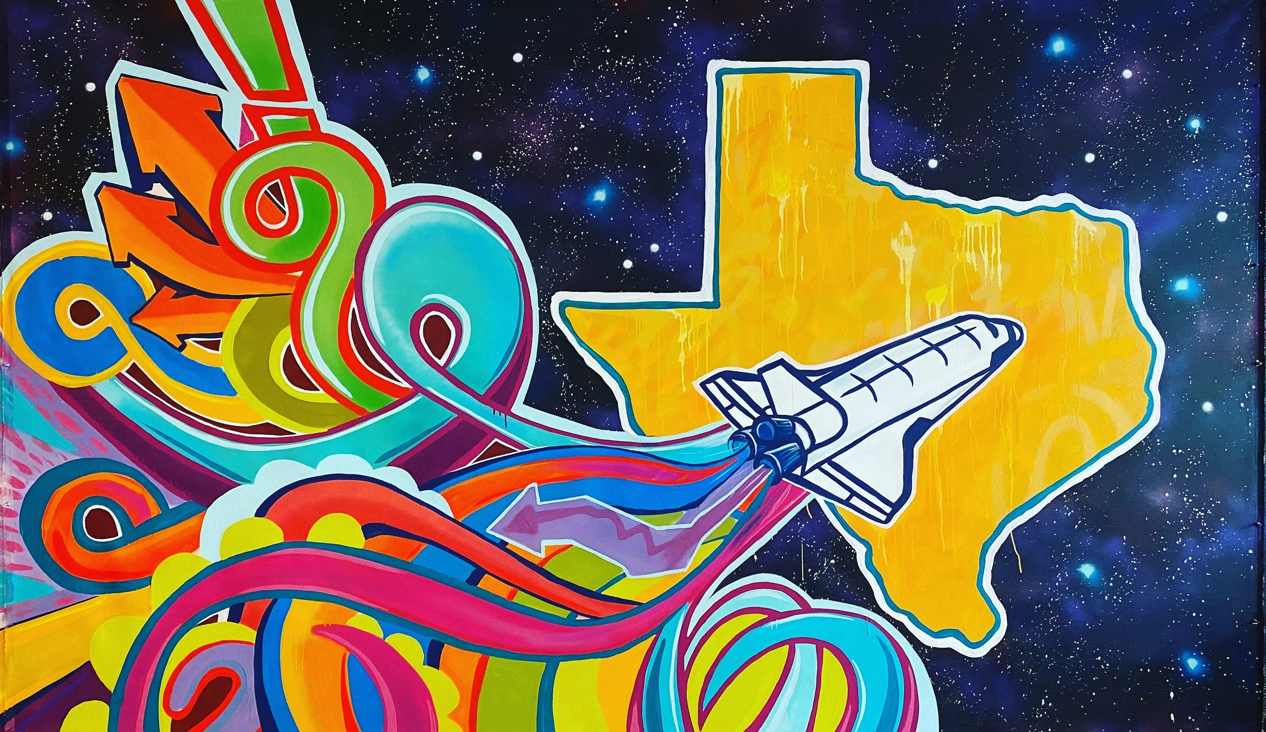 X-Large Loose Canvas: Star Trip — Artist GONZO247