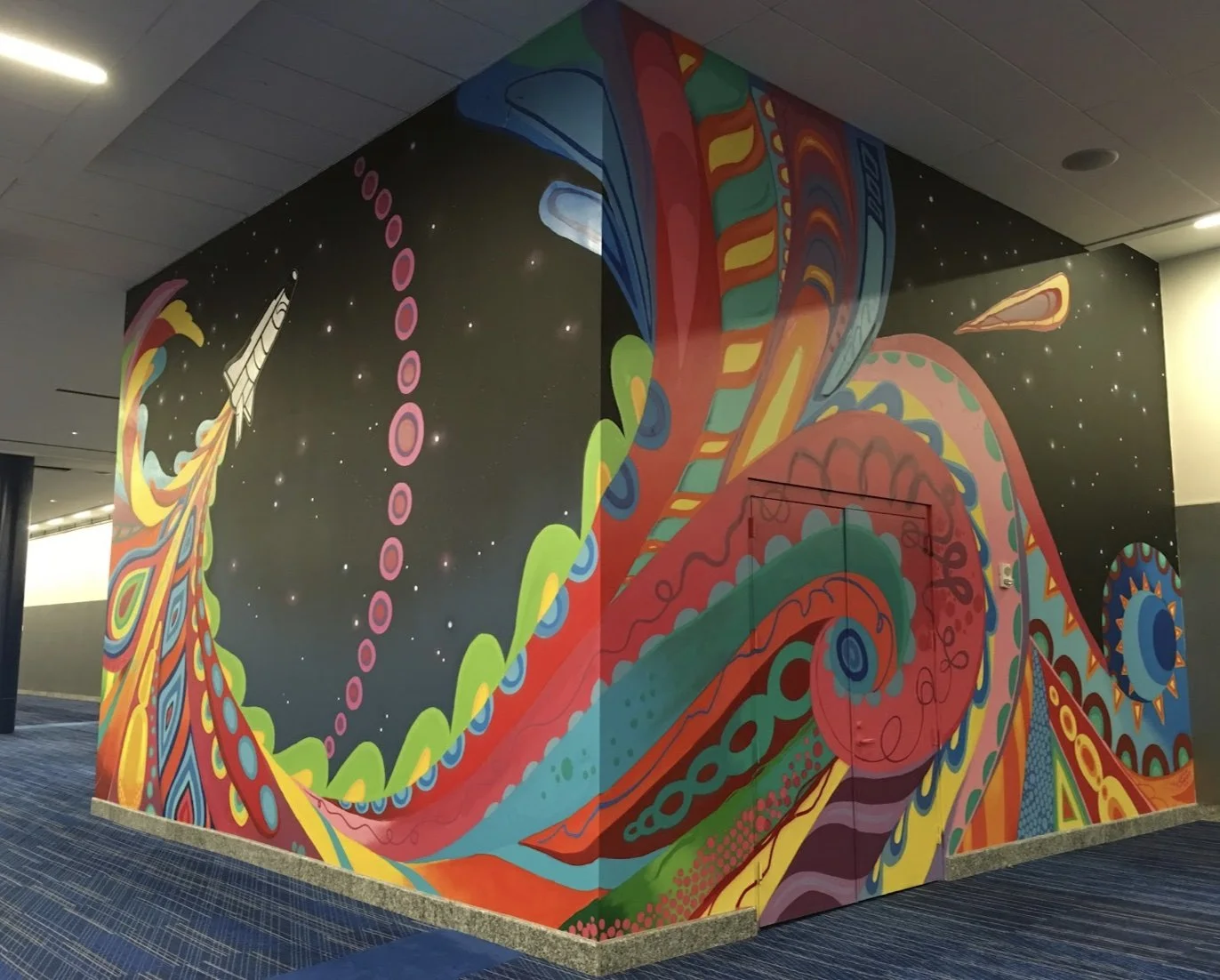 Houston Lifting Off Mural by GONZO247