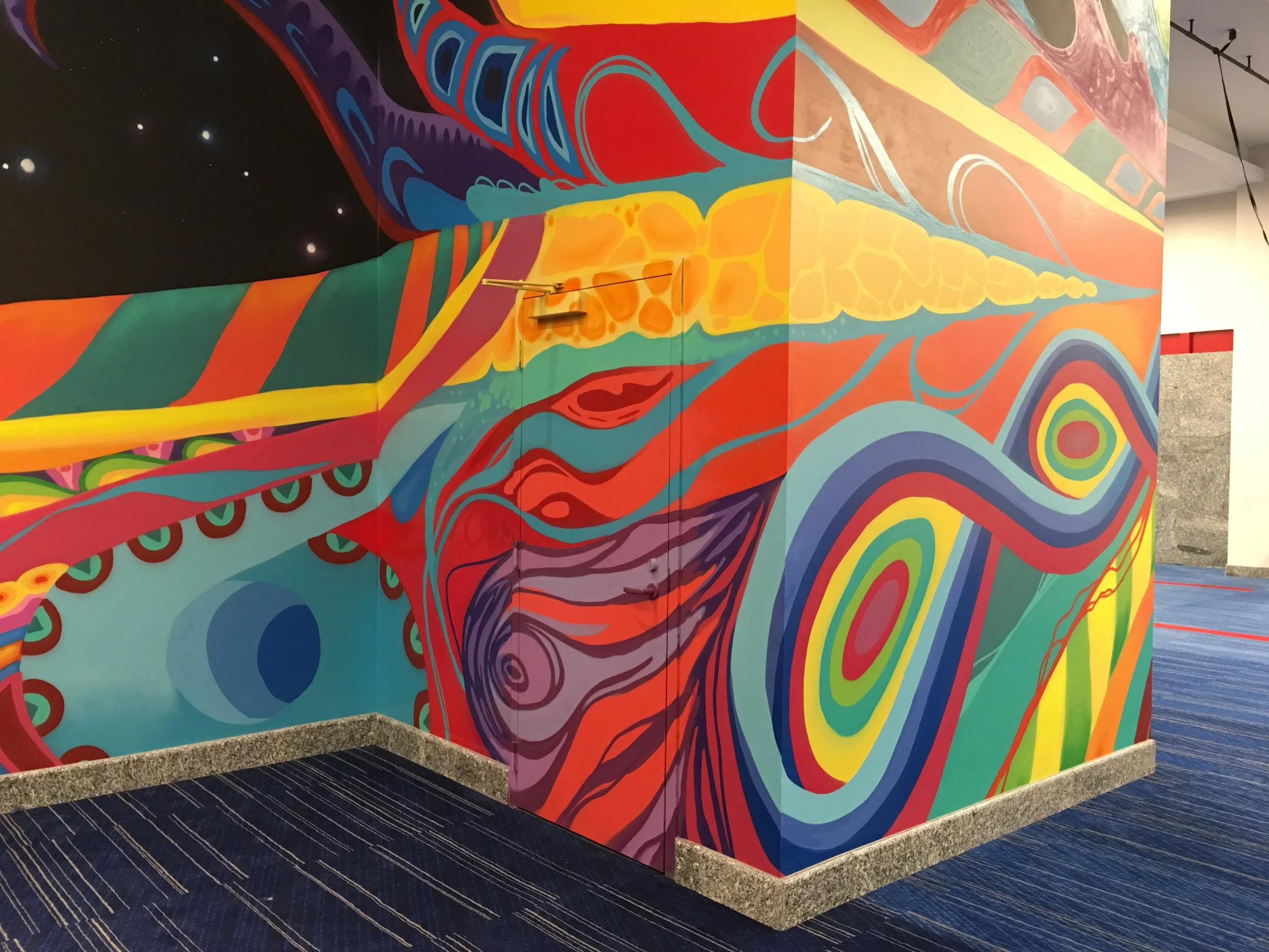 Houston Lifting Off Mural by GONZO247